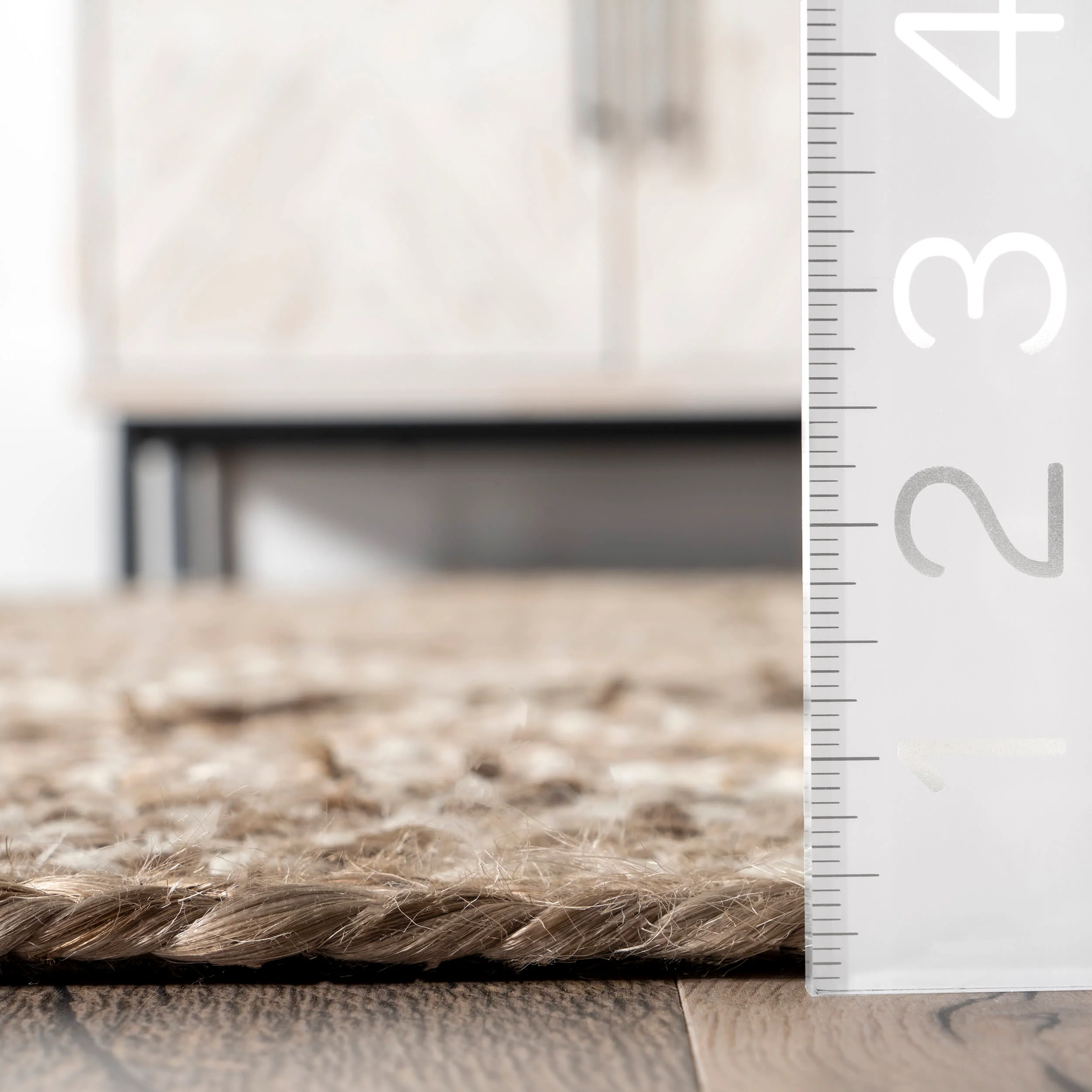 Fay Jute Trellis Rug | Natural - Image 5