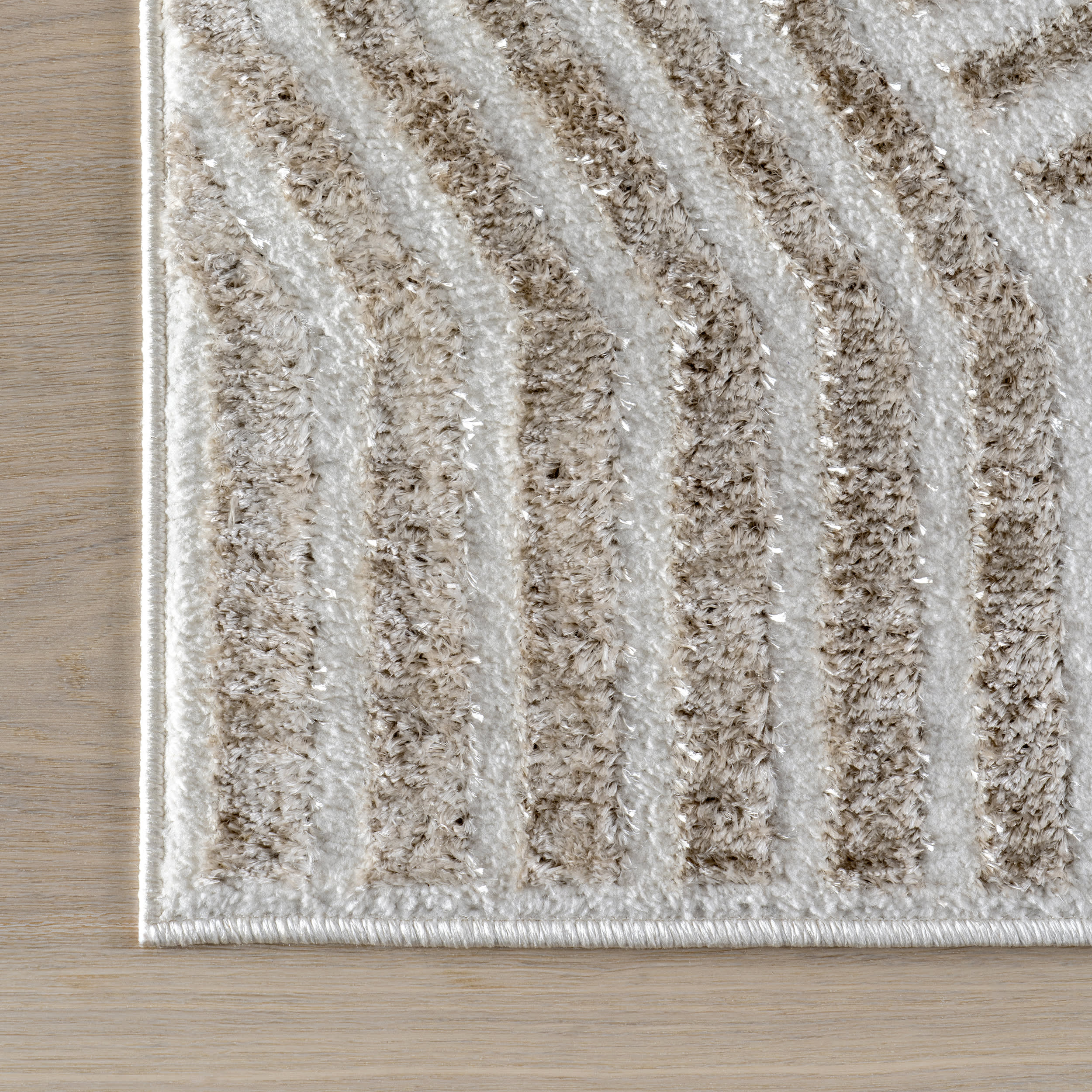 Faya Geometric Rug | Beige - Image 4