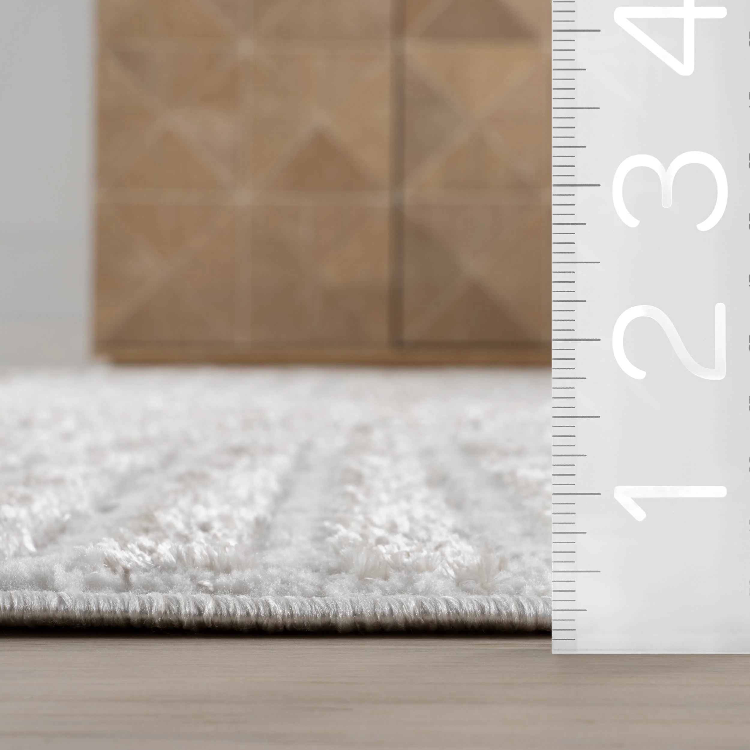 Faya Geometric Rug | Beige - Image 6