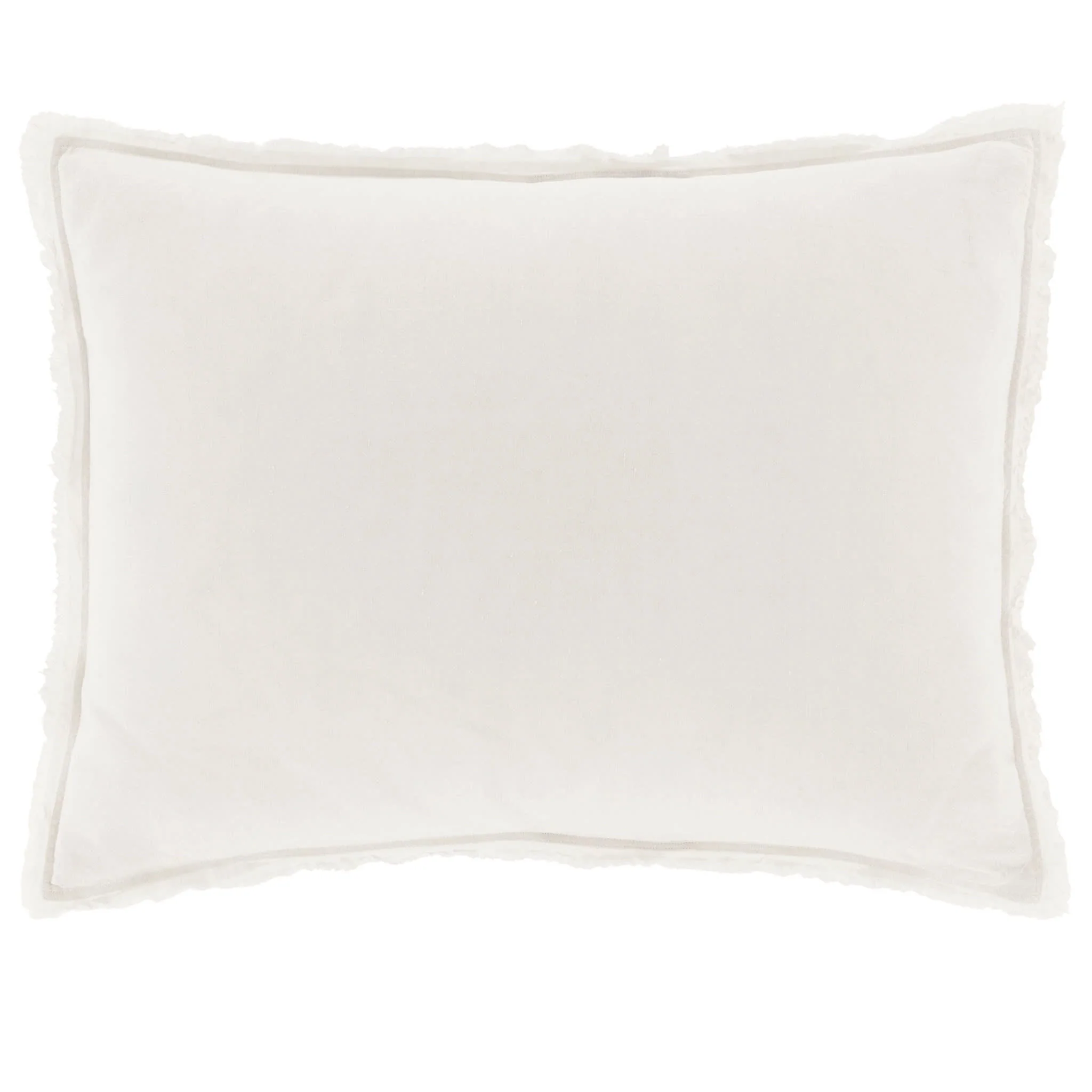 Faye Linen Sham | Dove White - Image 5