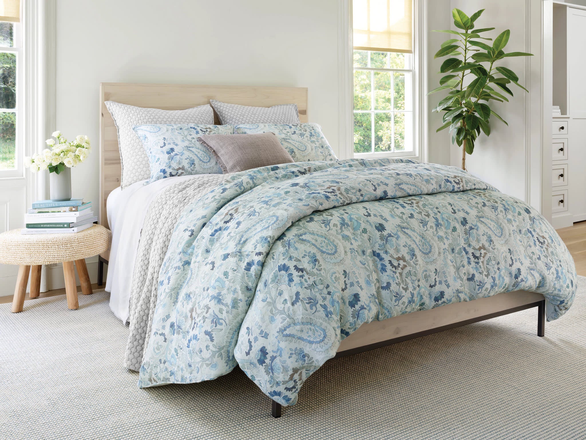 Faye Linen Sheet Set | Plaster - Image 3