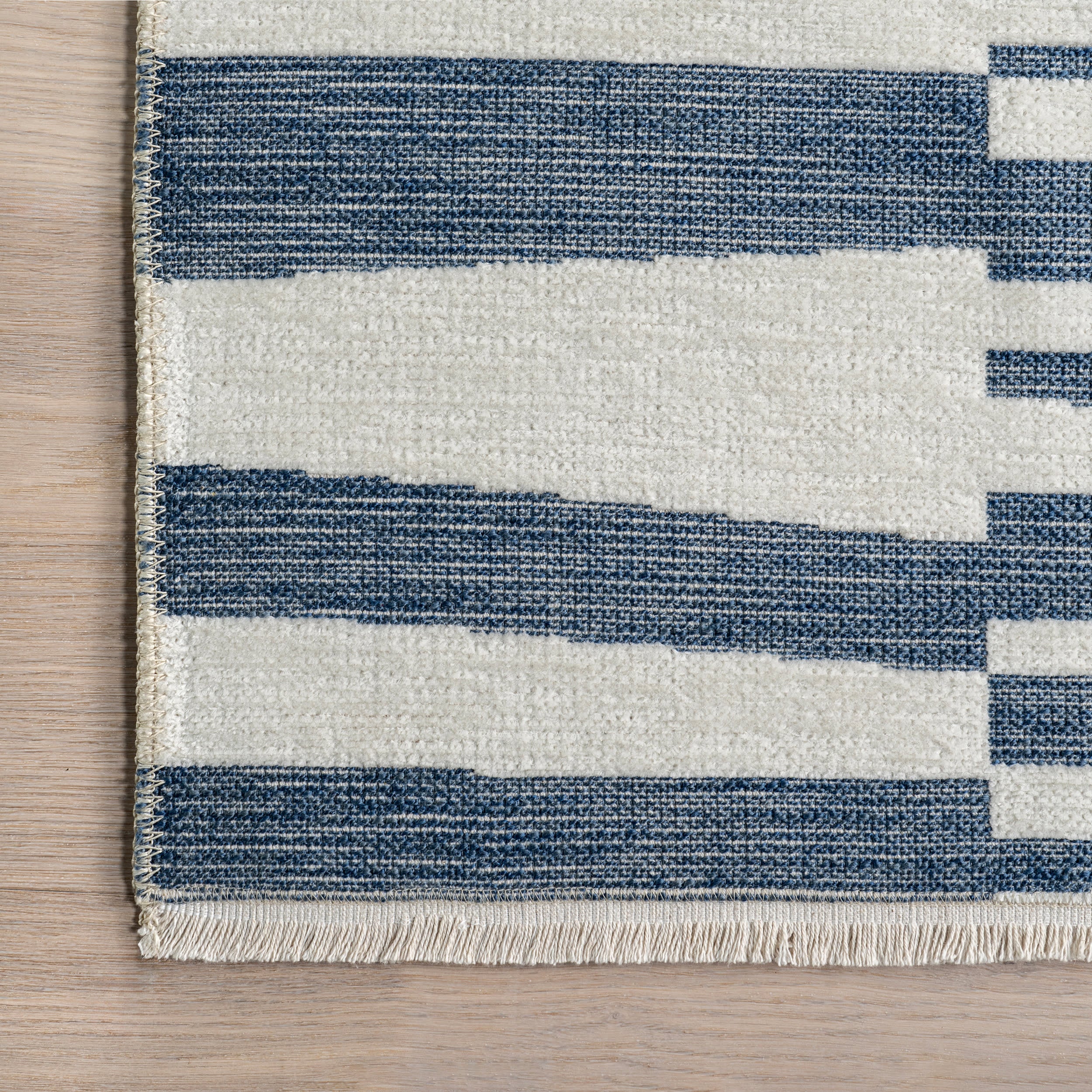 Felipa Abstract Reversible Washable Rug | Blue - Image 3