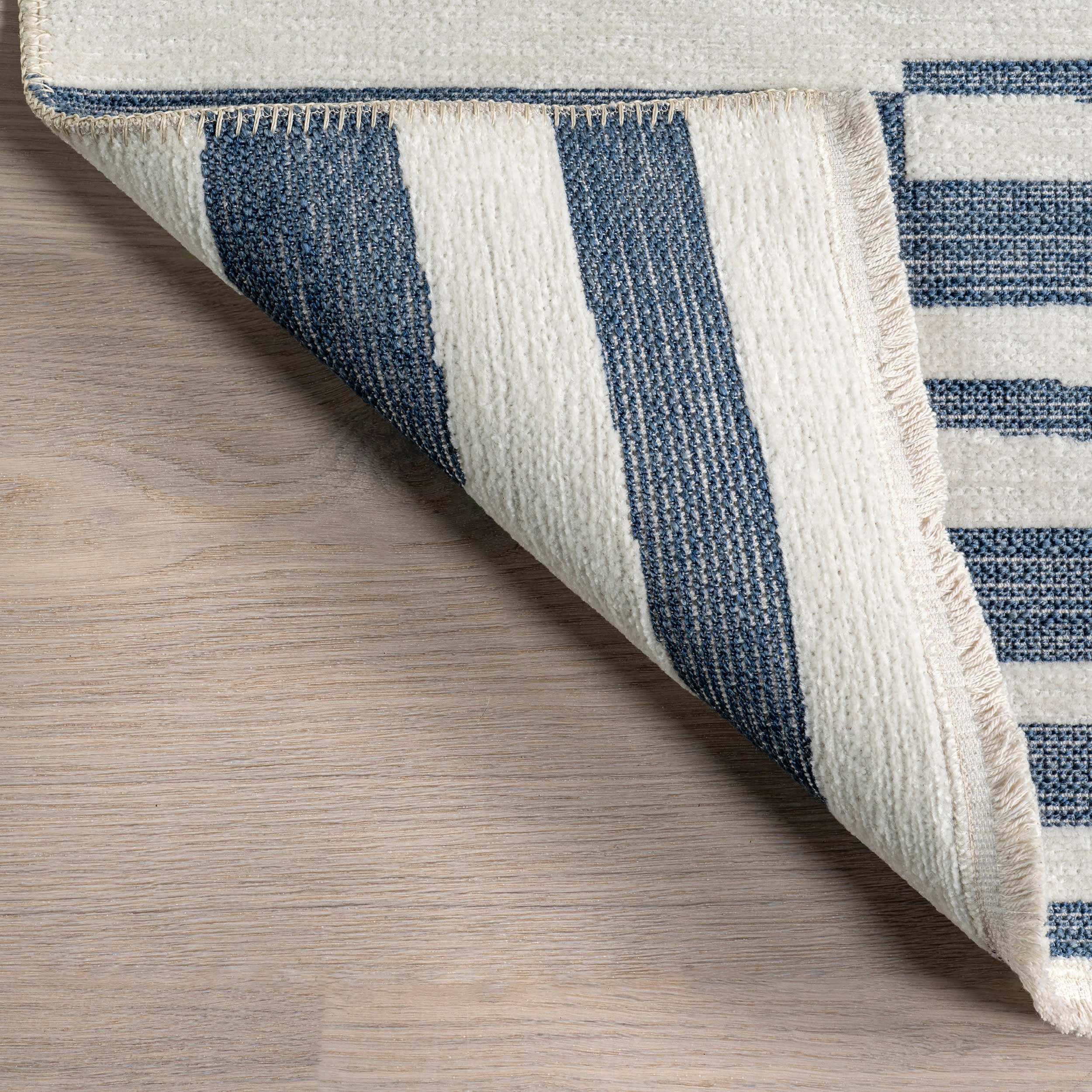 Felipa Abstract Reversible Washable Rug | Blue - Image 7