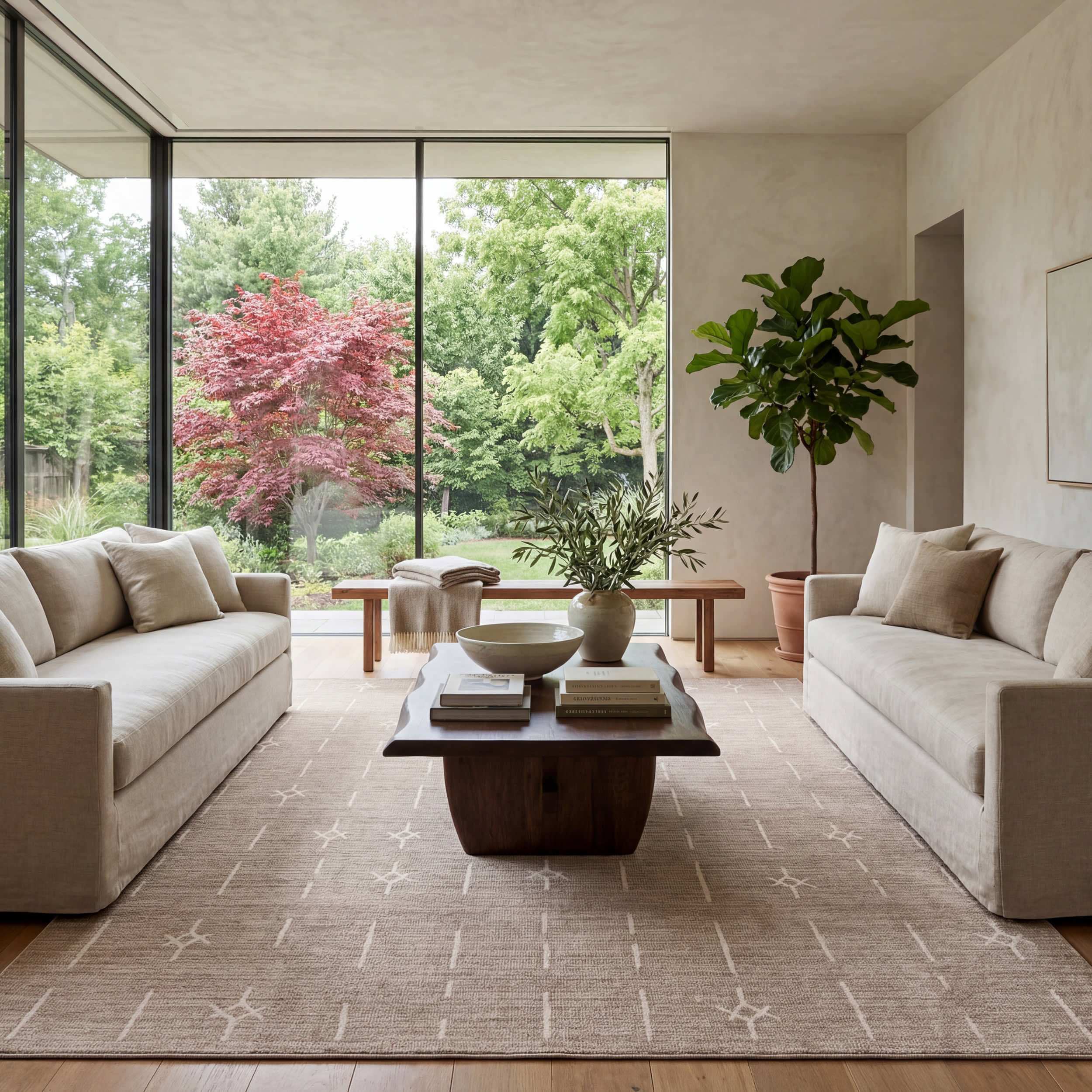 Fenni Moroccan Washable Rug | Sand - Image 2