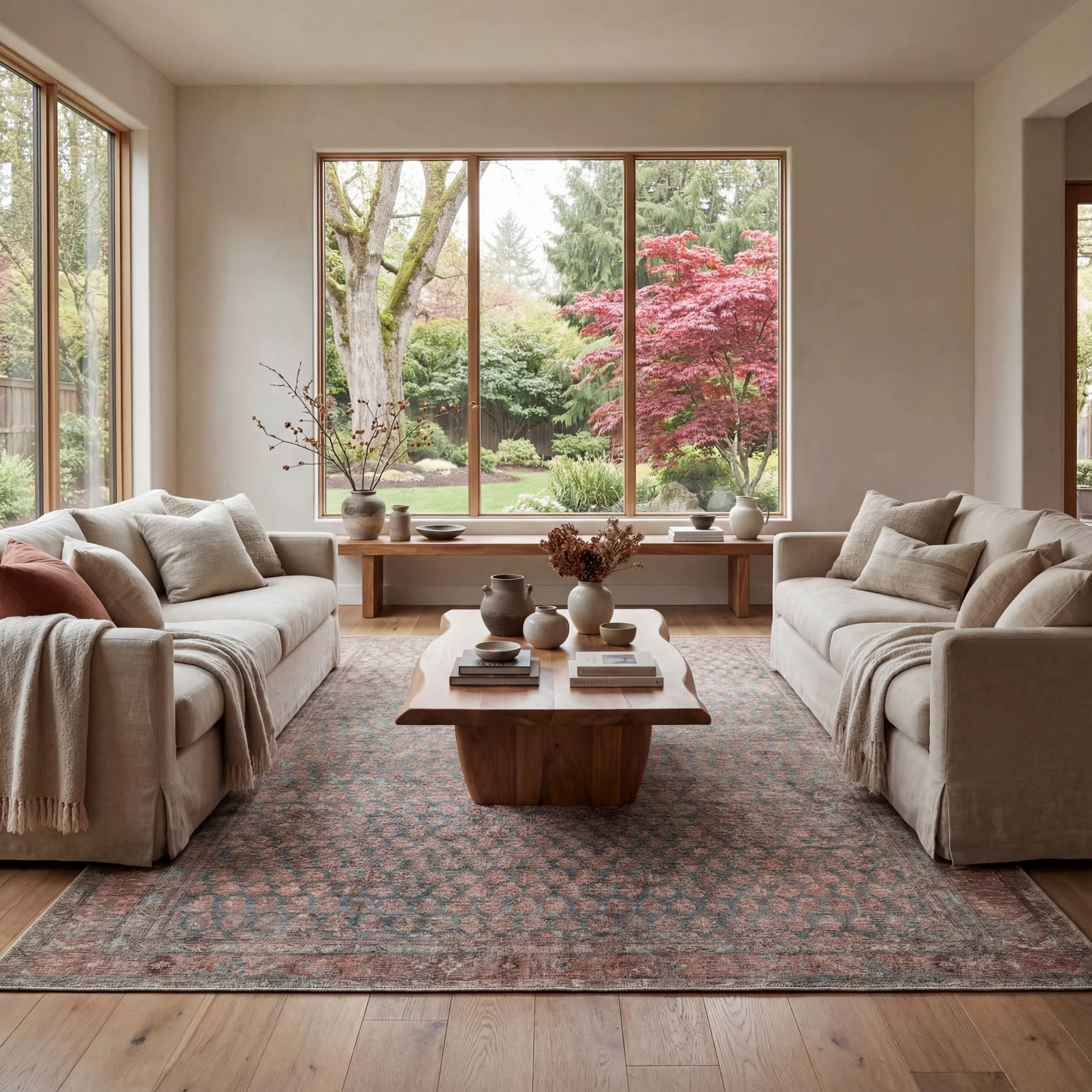 Ferelith Vintage & Distressed Washable Rug | Rust - Image 2