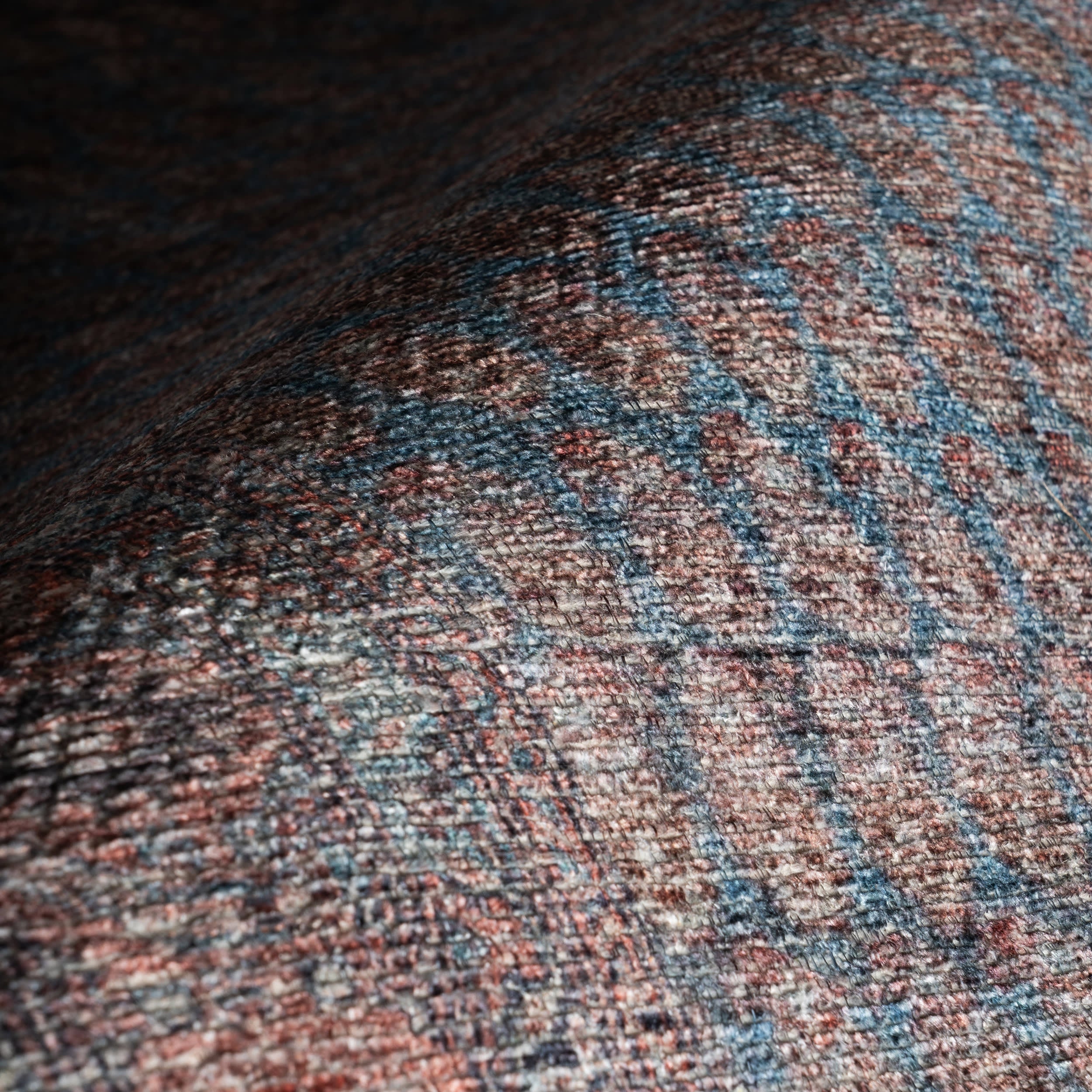 Ferelith Vintage & Distressed Washable Rug | Rust - Image 3