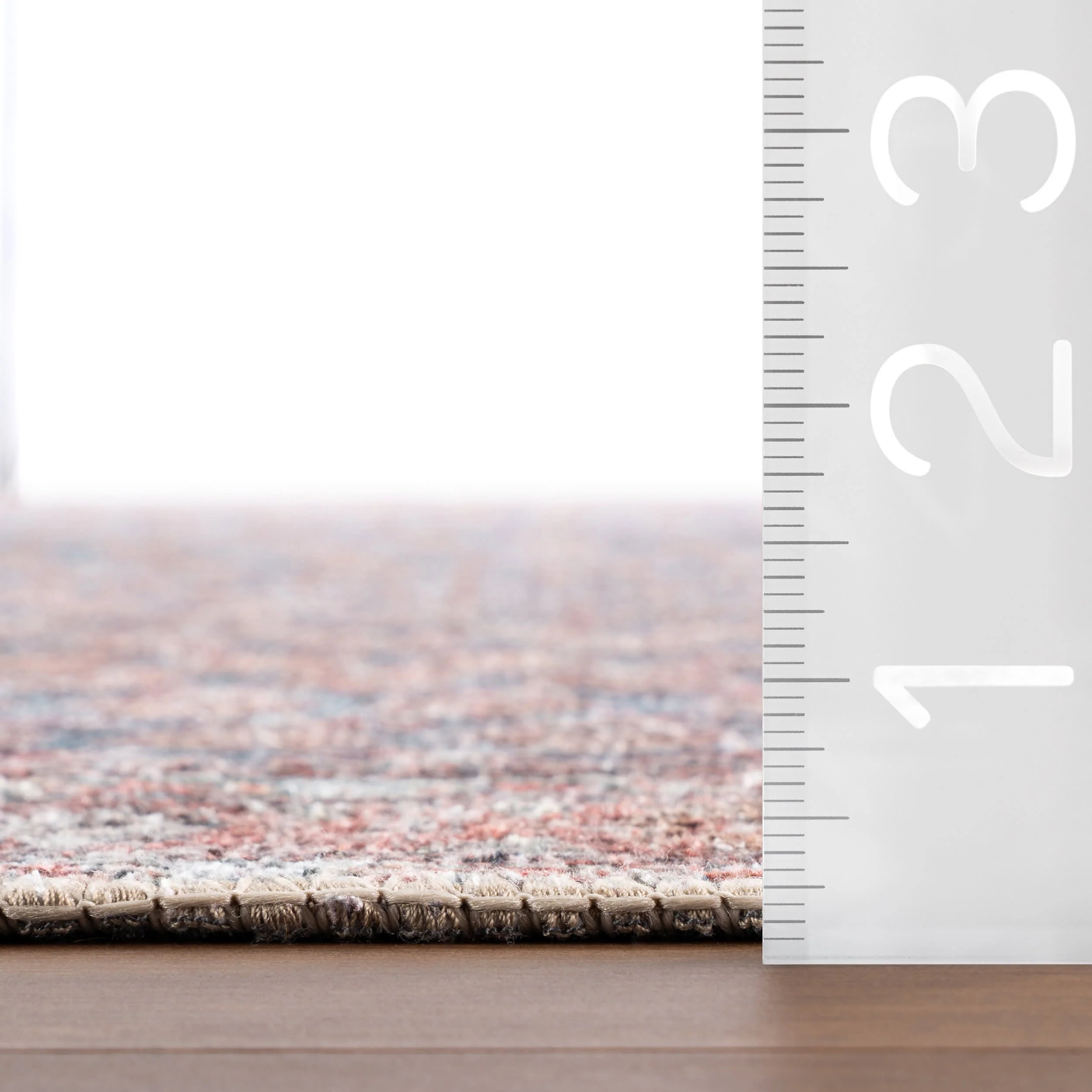 Ferelith Vintage & Distressed Washable Rug | Rust - Image 6