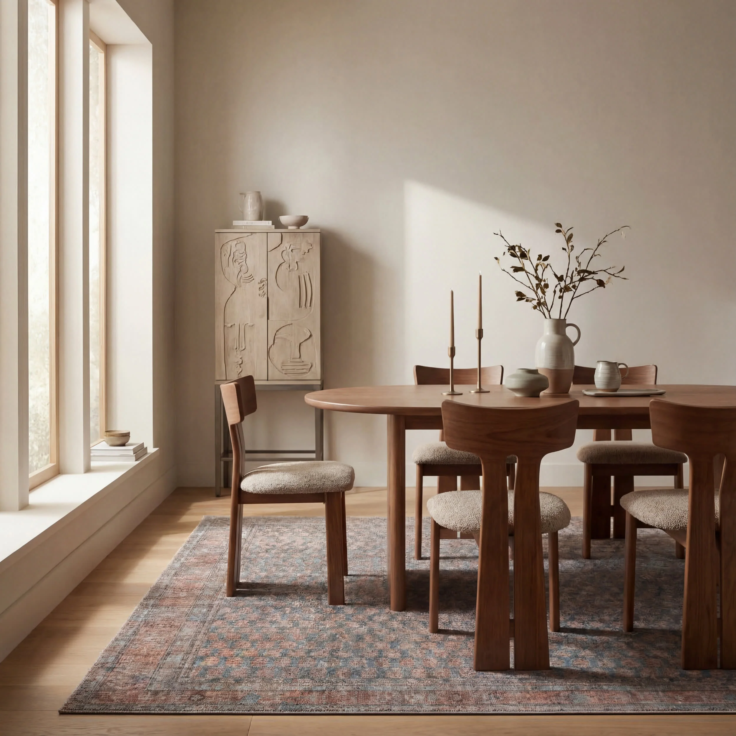 Ferelith Vintage & Distressed Washable Rug | Rust - Image 7
