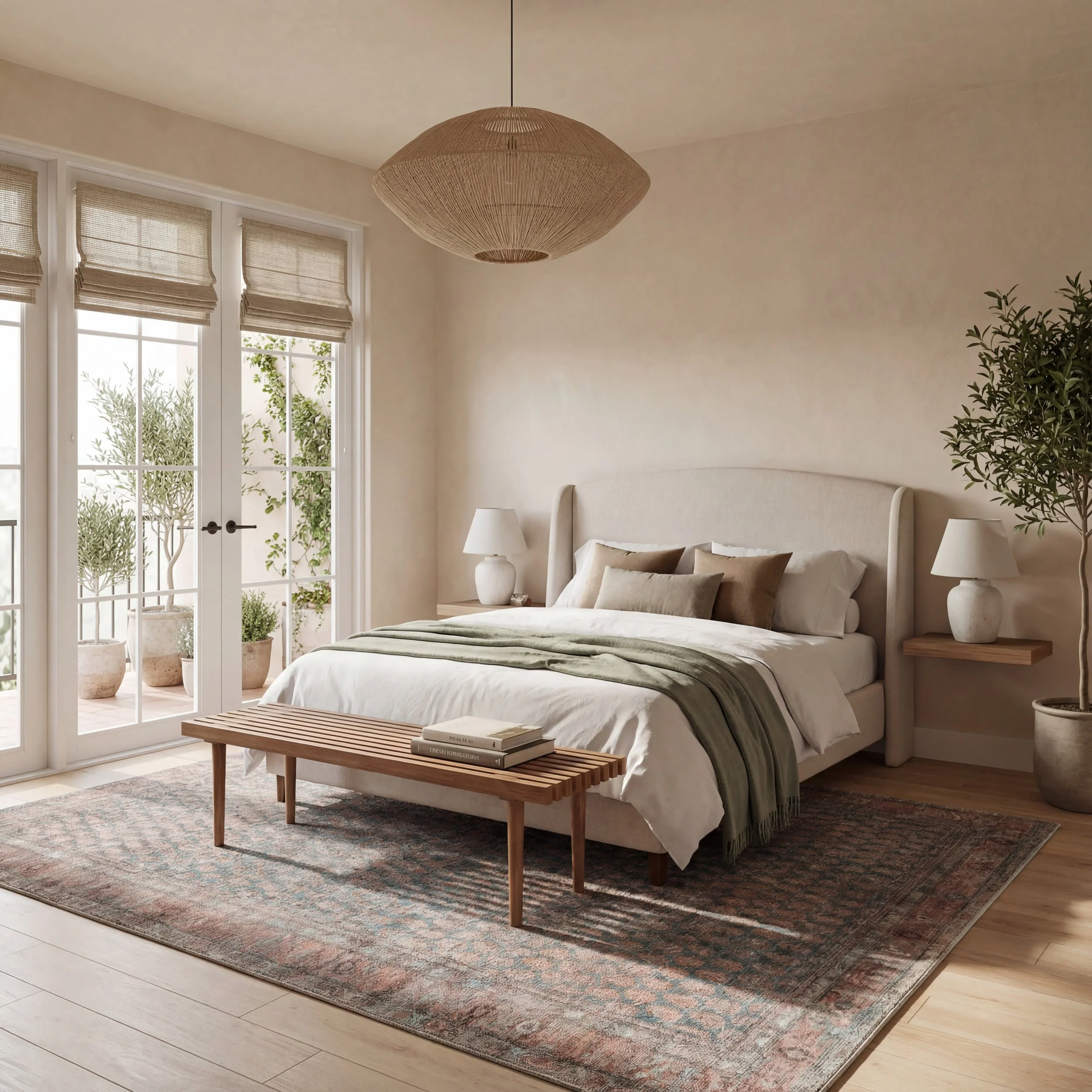 Ferelith Vintage & Distressed Washable Rug | Rust - Image 9