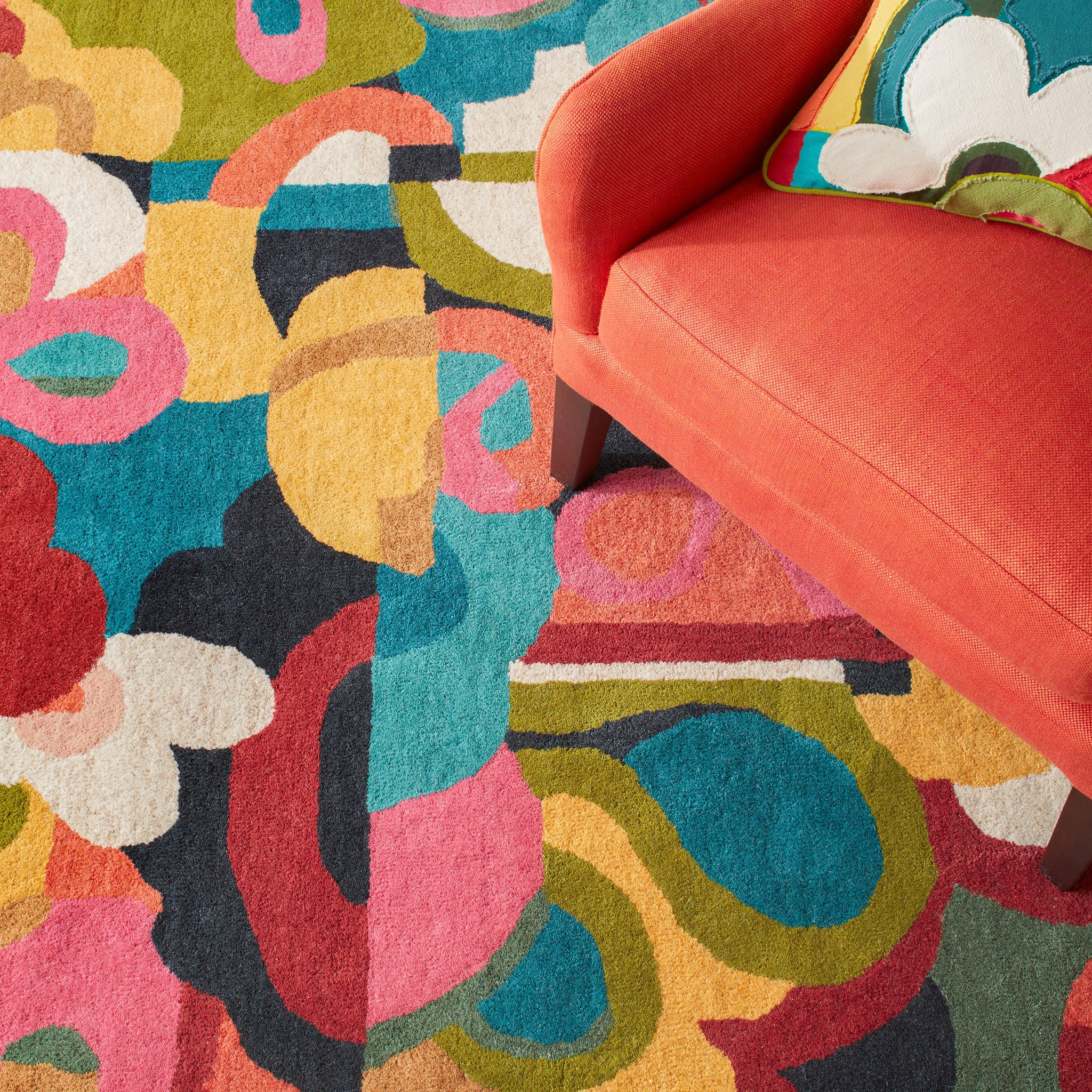Field of Dreams Hand Tufted Wool Rug | Multi - Image 4