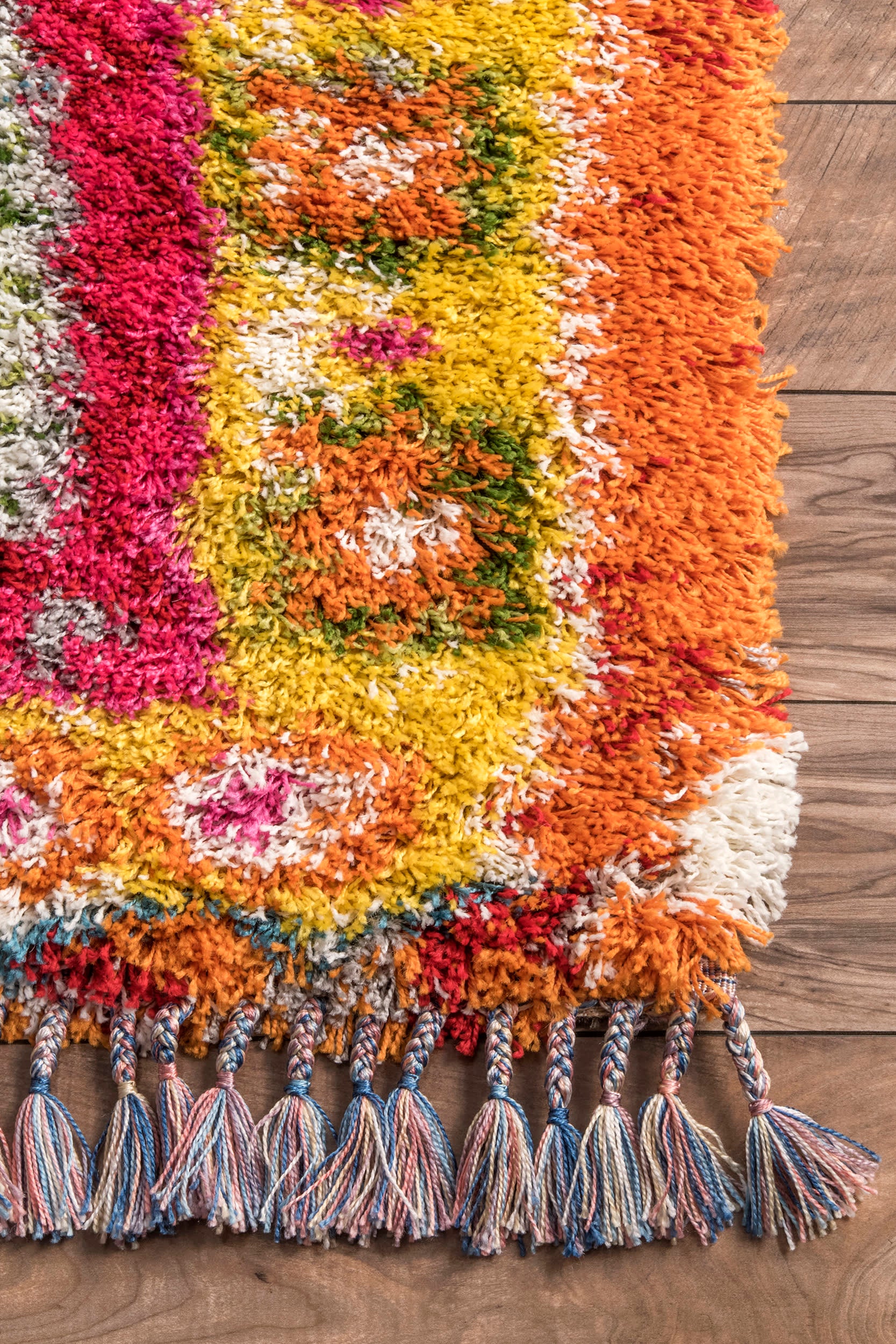 Fiesta Medallion Shag Rug | Multicolor - Image 3