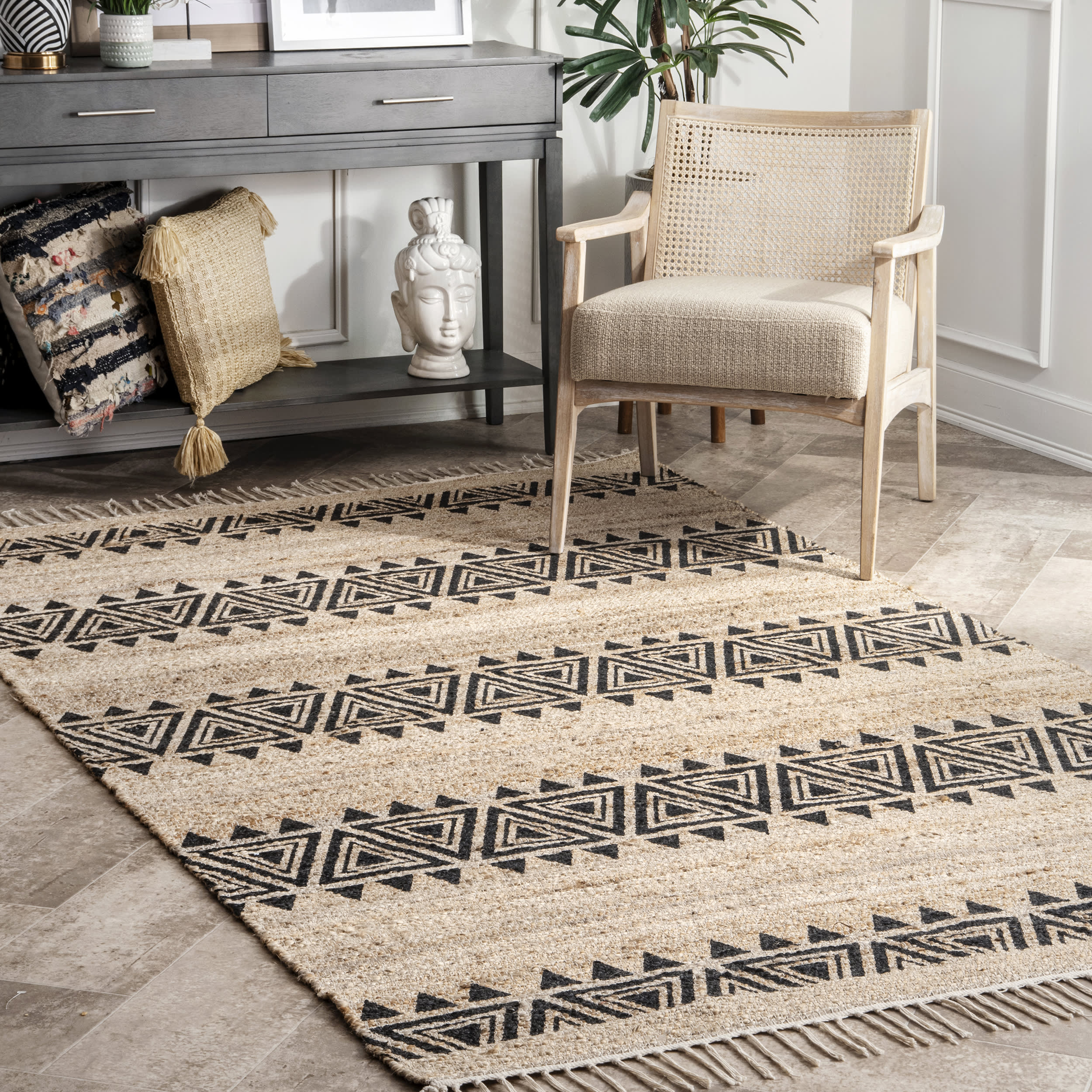 Fiesta Stripes Rug | Natural - Image 2