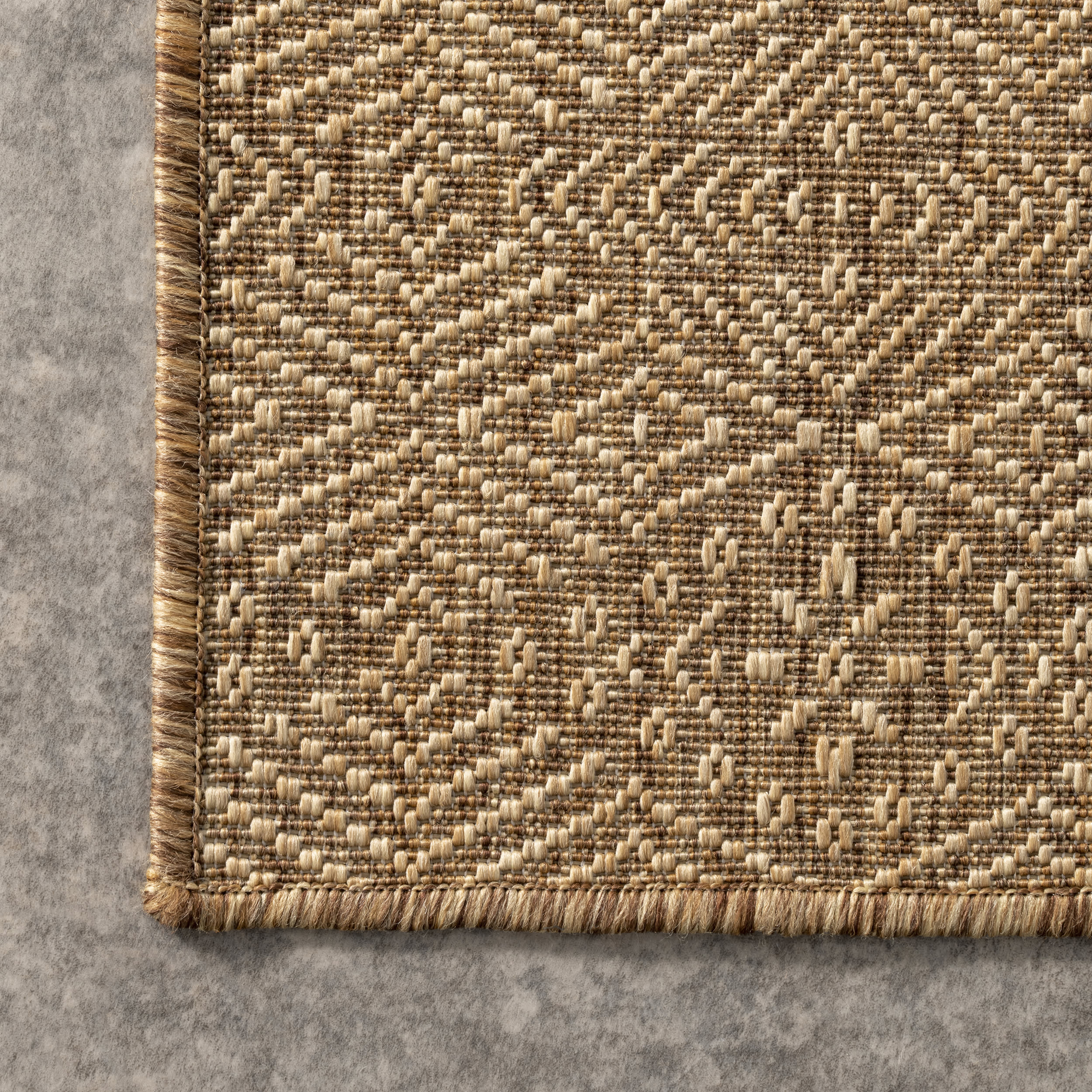 Filigree Indoor/Outdoor Flatweave Rug | Brown - Image 3