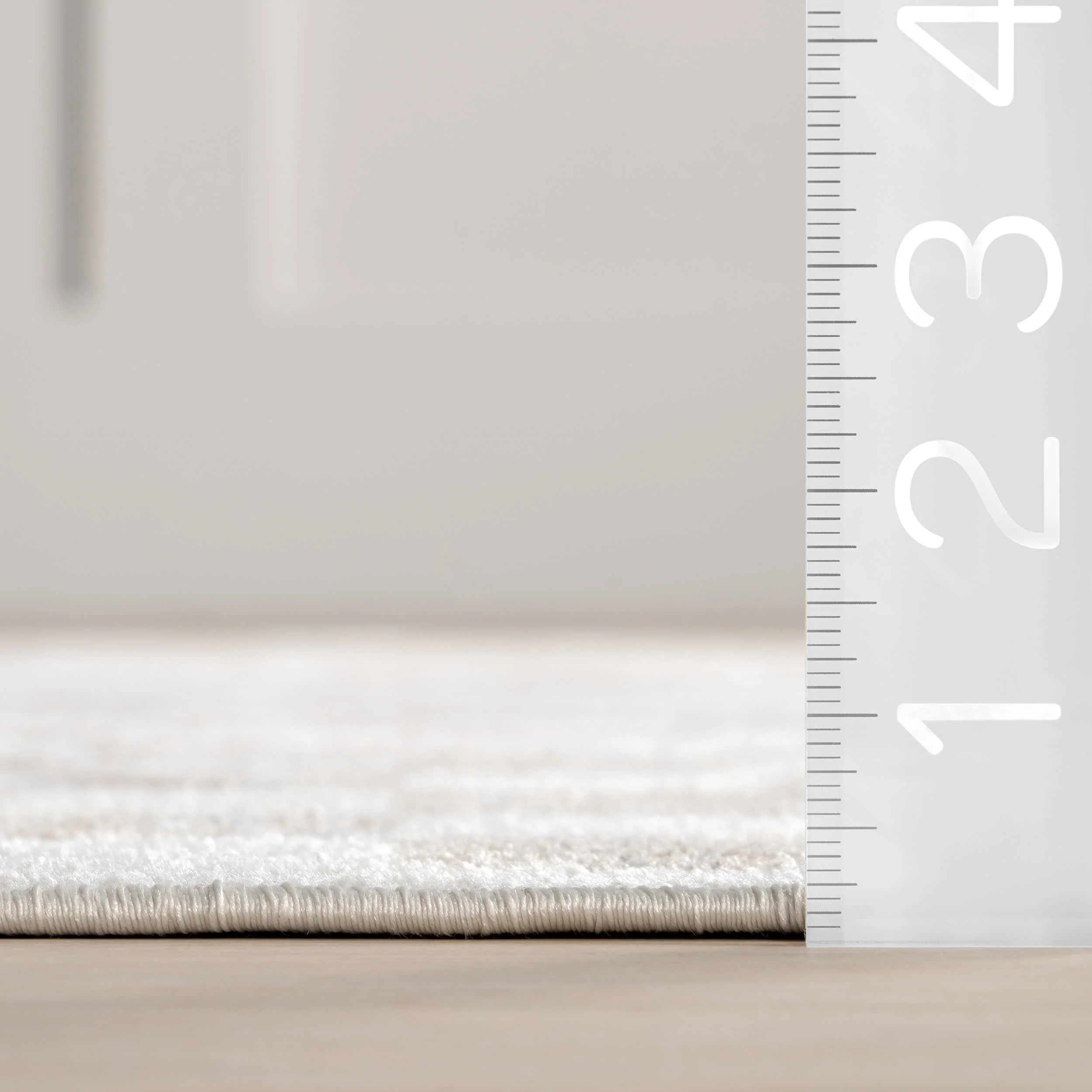Finley Retro Checkered Washable Rug | Beige - Image 6