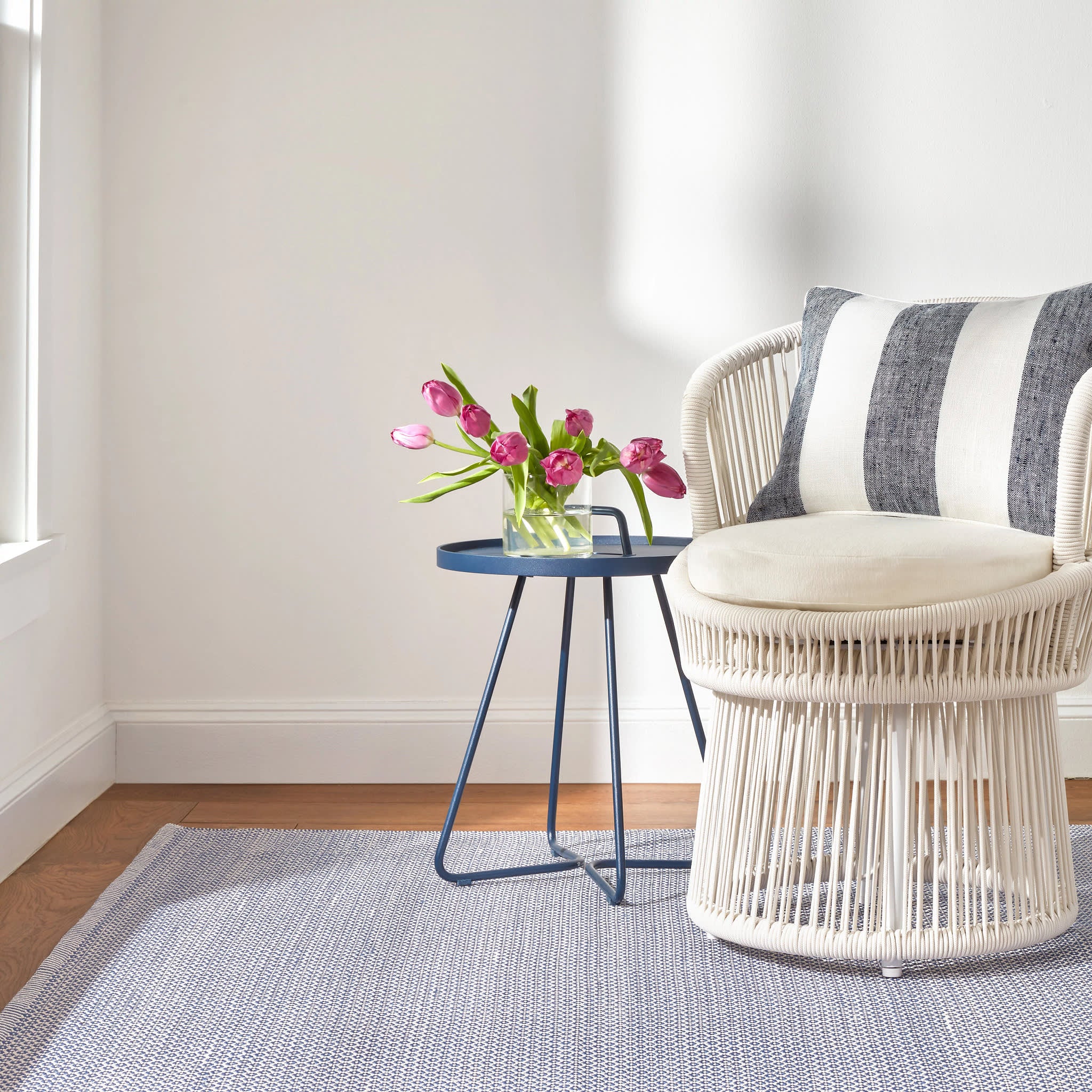 Finn Handwoven Indoor/Outdoor Rug | Denim - Image 3