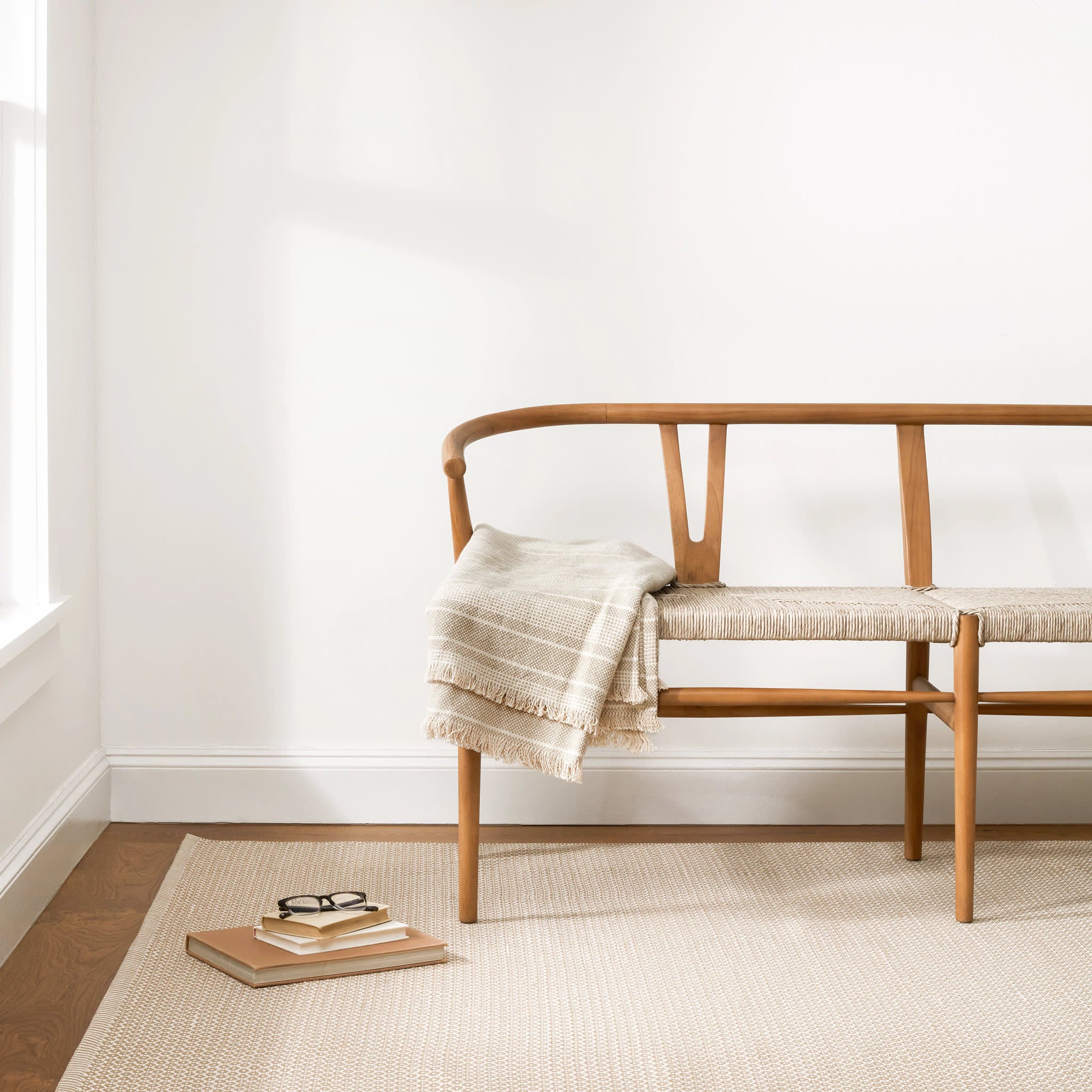 Finn Handwoven Indoor/Outdoor Rug | Khaki - Image 2