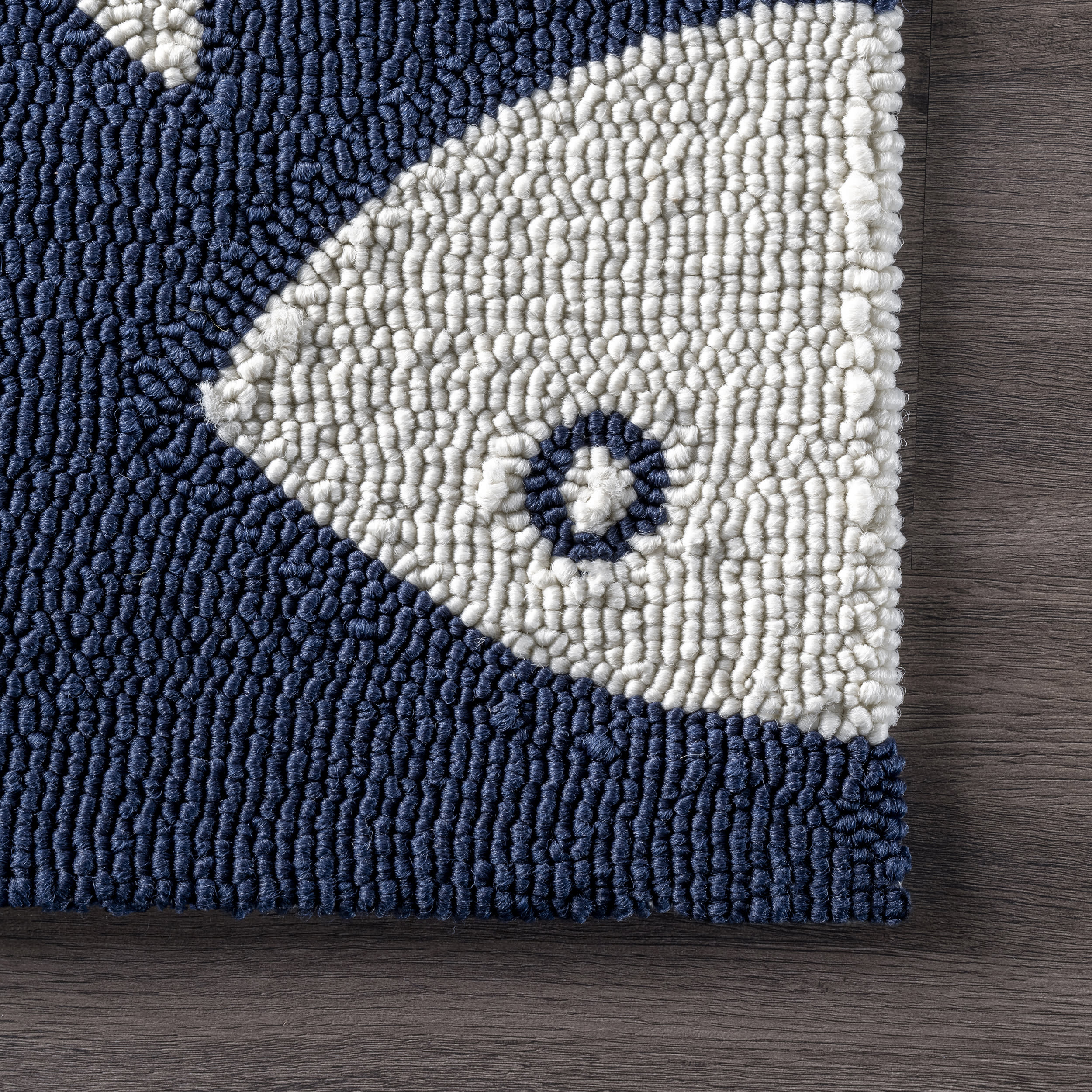 Fish Indoor/Outdoor Rug | Navy - Image 3