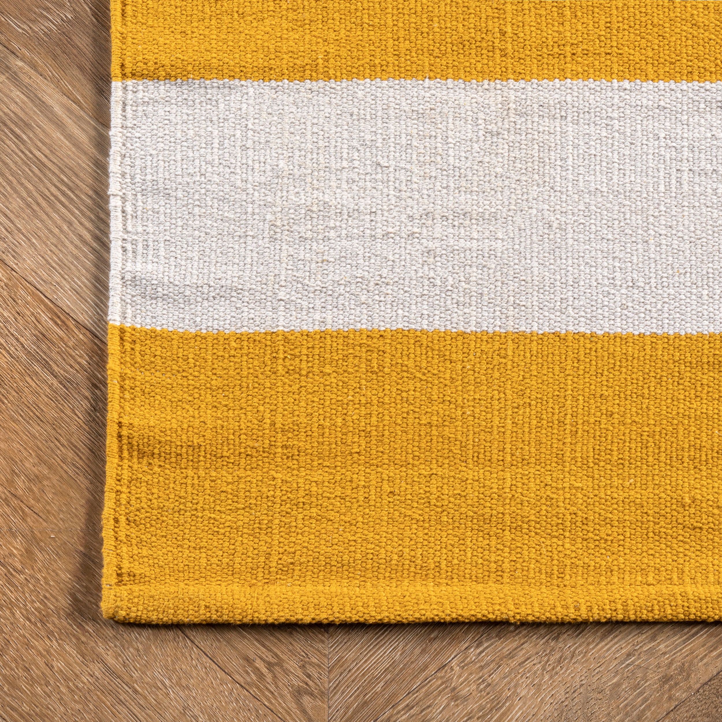 Flatwoven Regent Stripes Rug | Yellow - Image 3