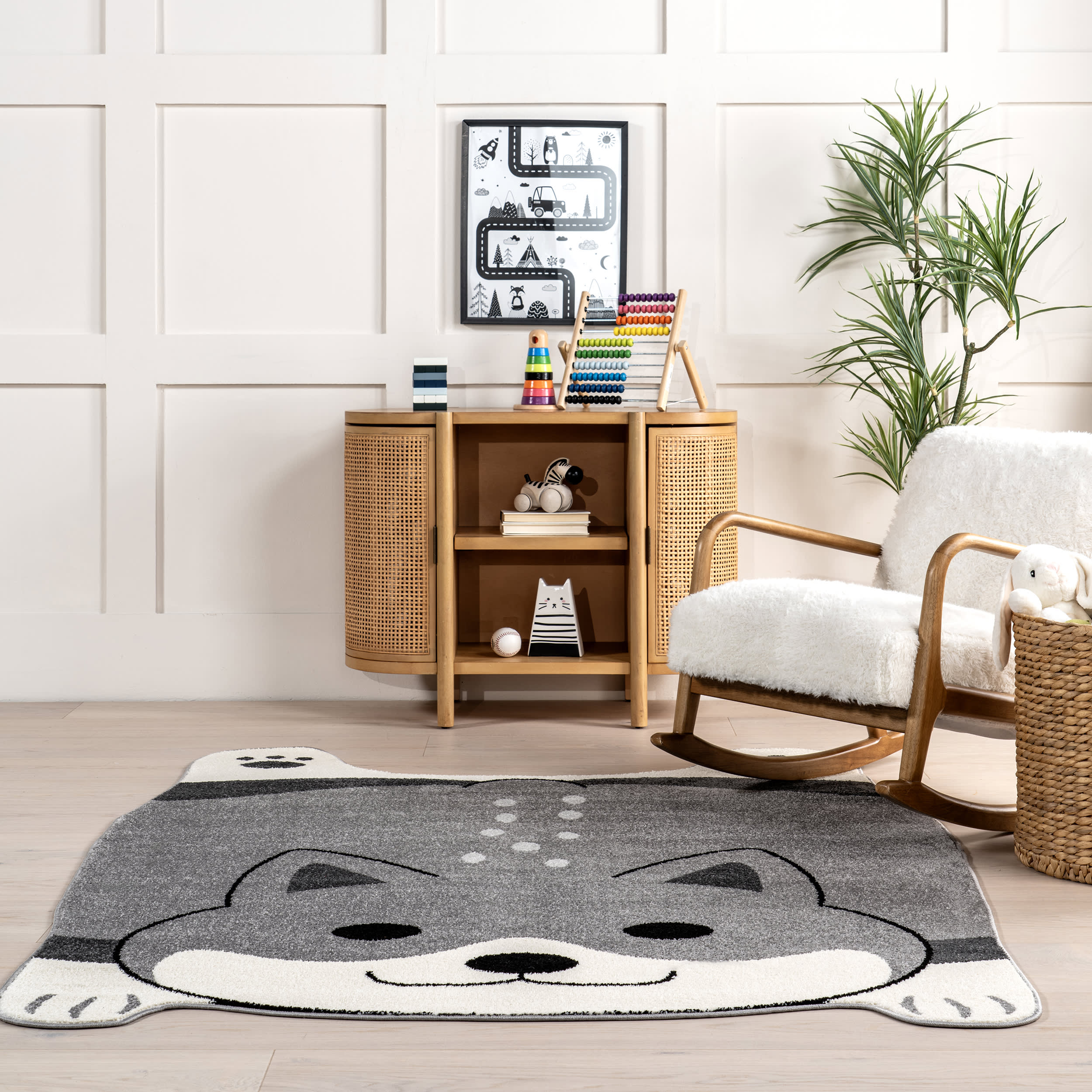 Flor Kids Puppy Rug | Grey - Image 4