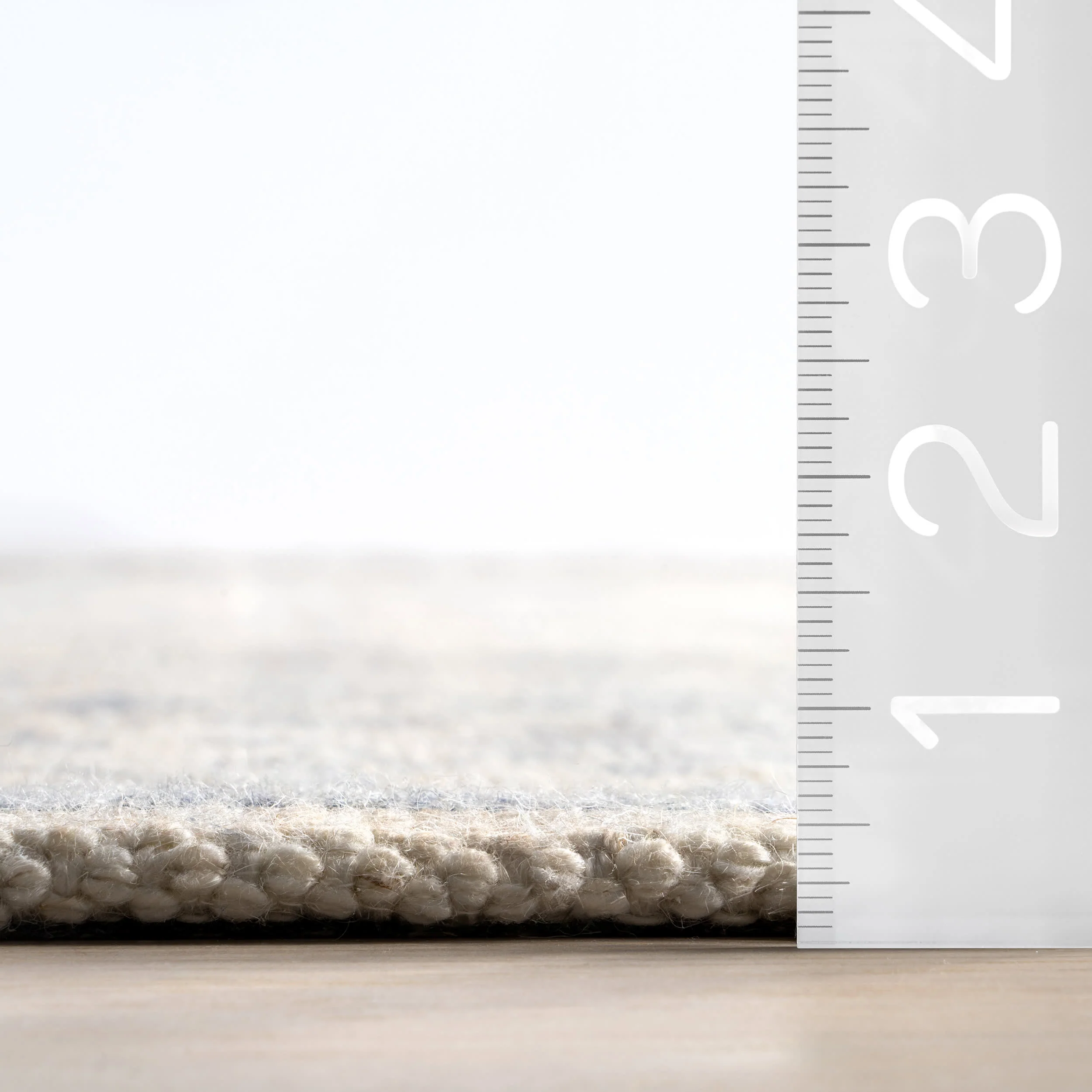 Flora Wool and Cotton Rug | Slate Blue - Image 5