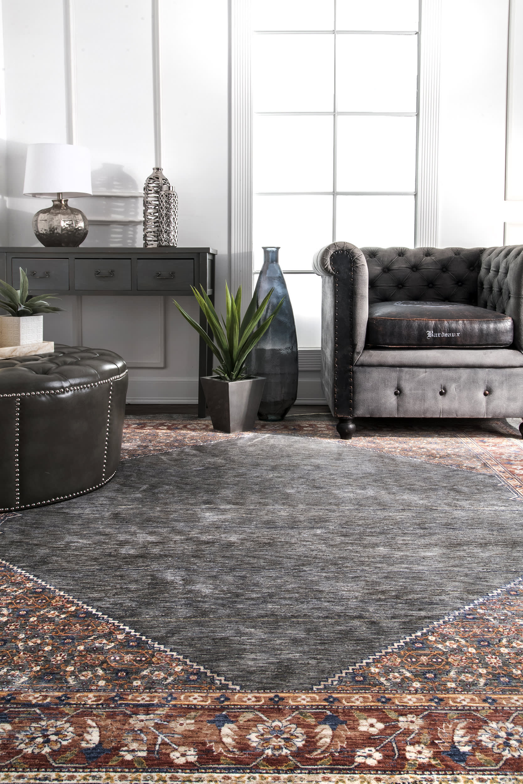 Floral Leisure Rug | Rust - Image 4