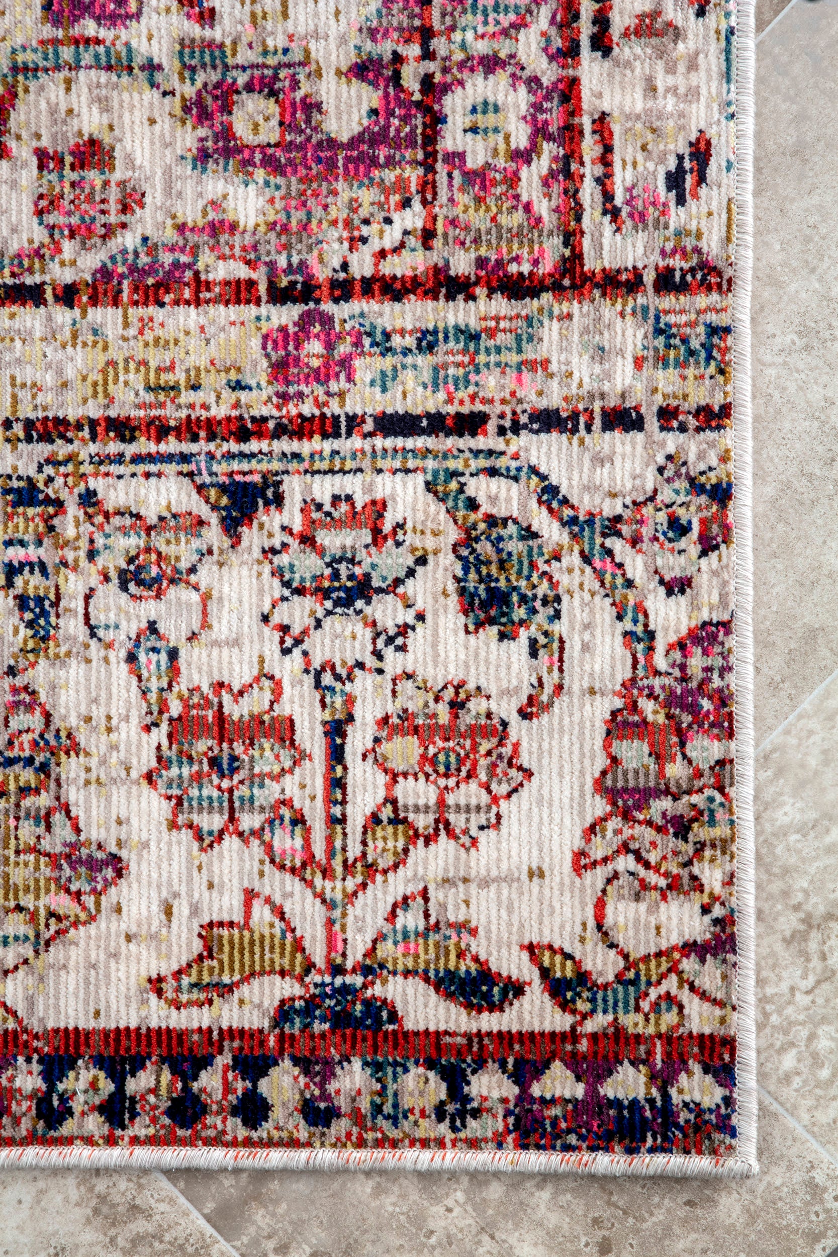 Floral Medallion Rug | Multicolor - Image 3