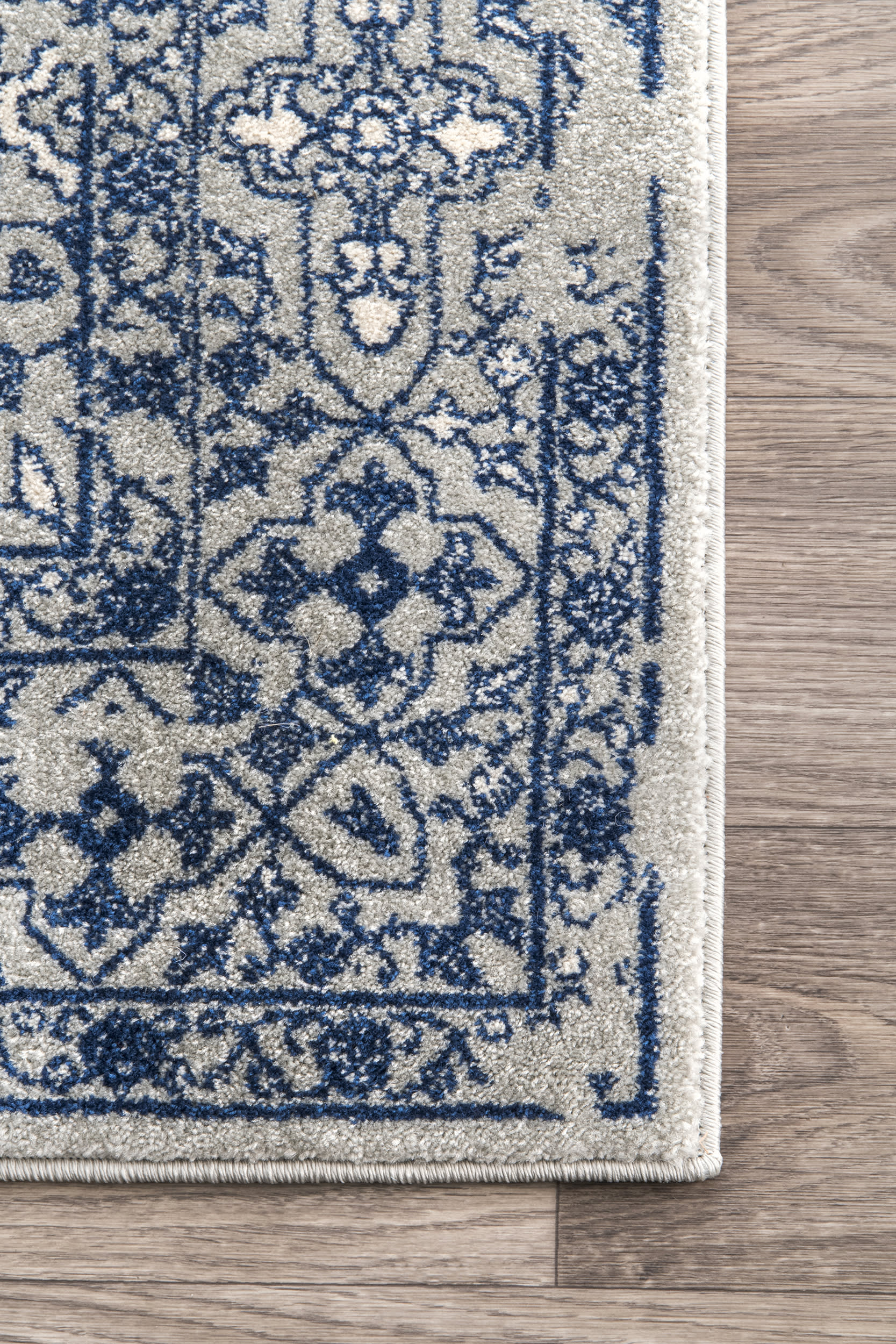 Floral Ornament Rug | Blue - Image 3