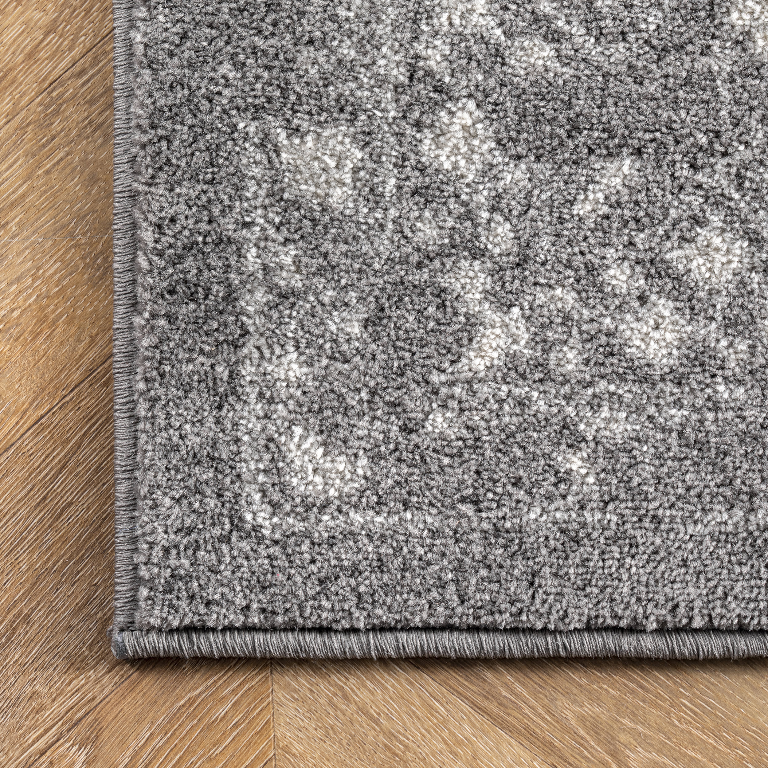 Floral Ornament Rug | Grey - Image 3
