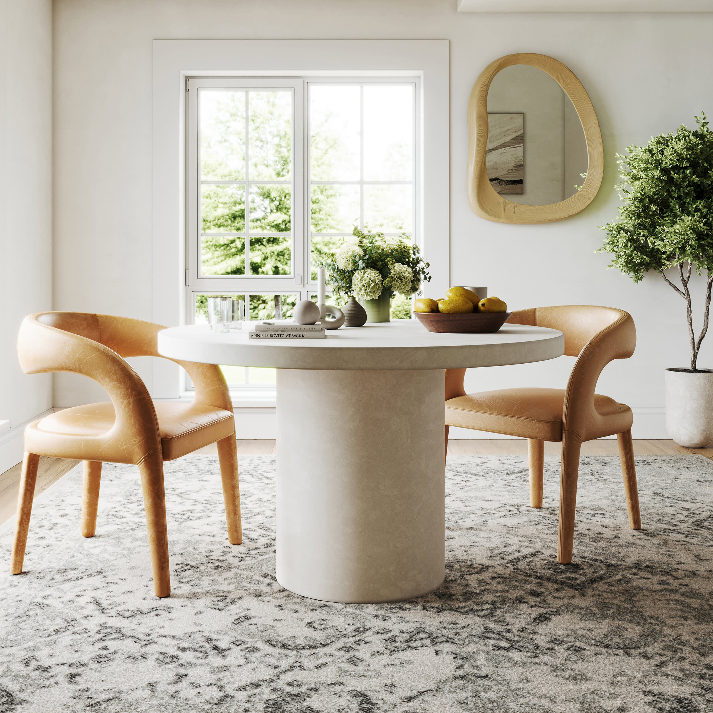 Floral Ornament Rug | Ivory - Image 2