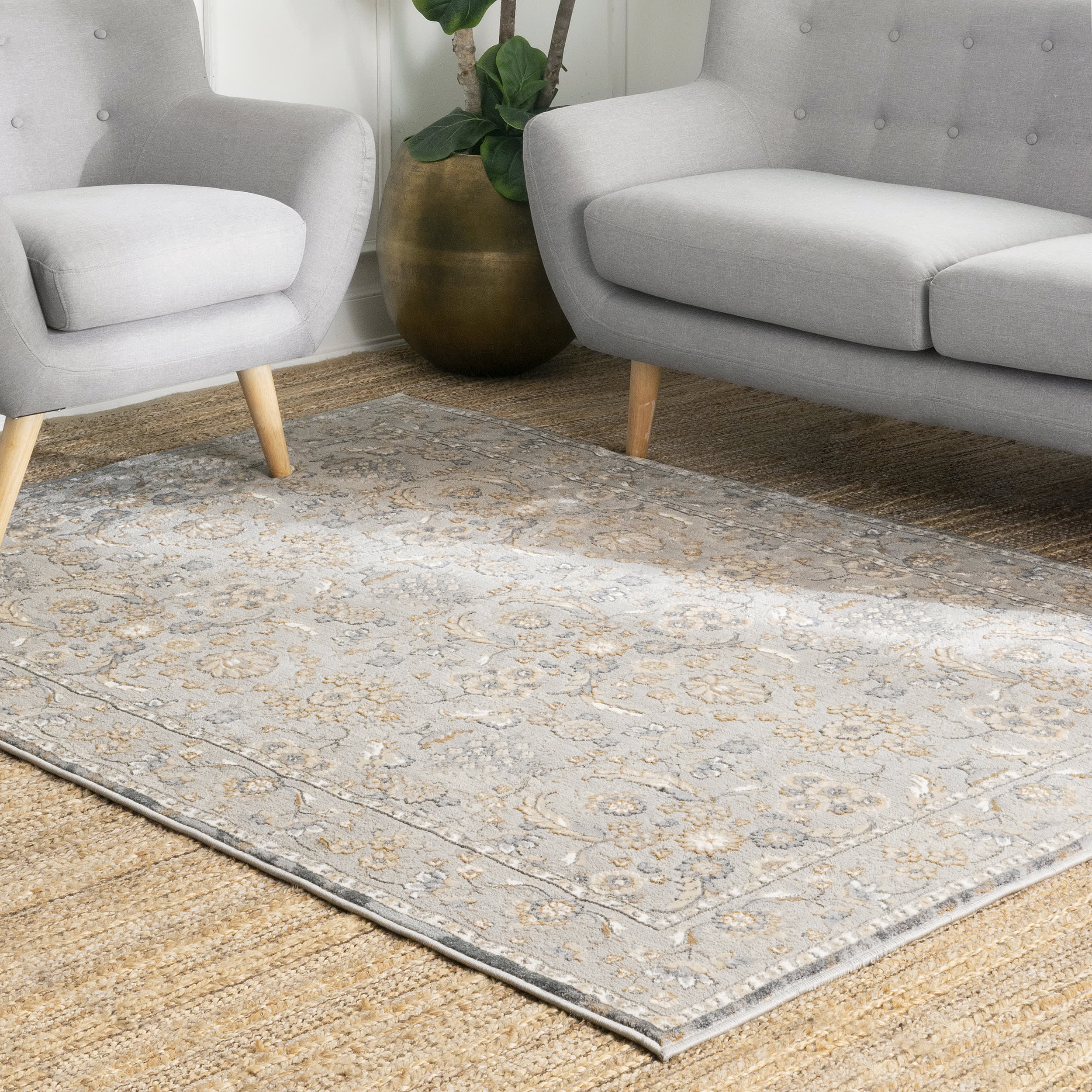Floral Paradise Rug | Beige - Image 2
