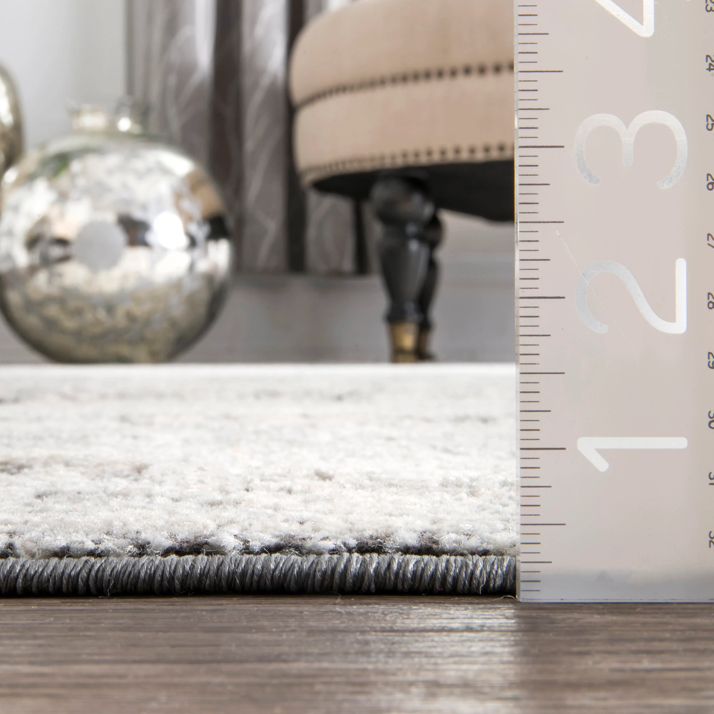 Floral Silhouette Rug | Ivory - Image 5