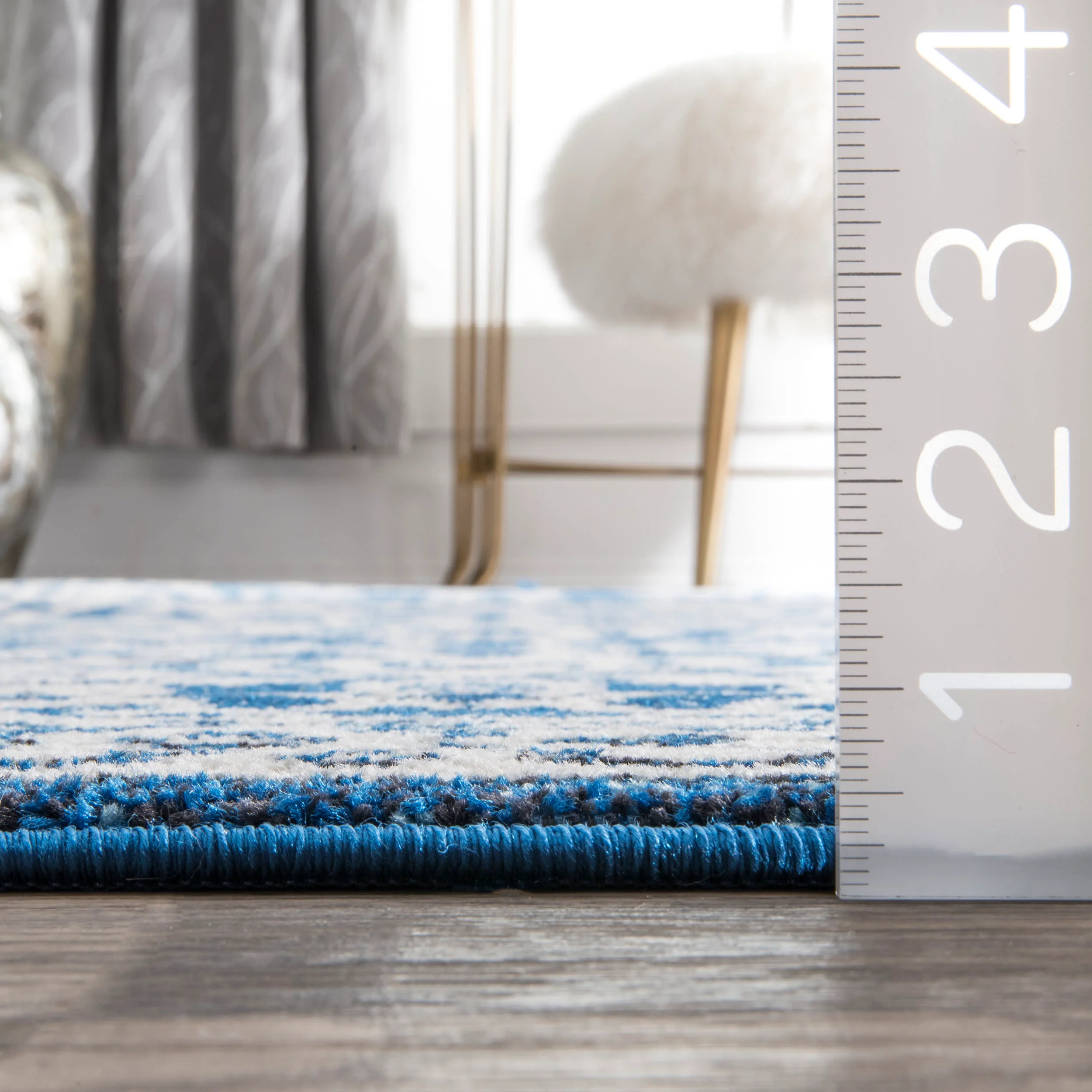Floral Symphony Rug | Dark Blue - Image 5