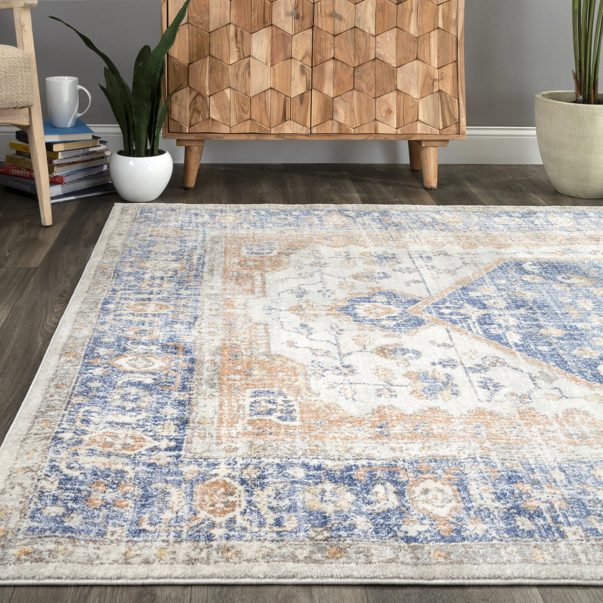Florid Dreams Rug | Blue - Image 4