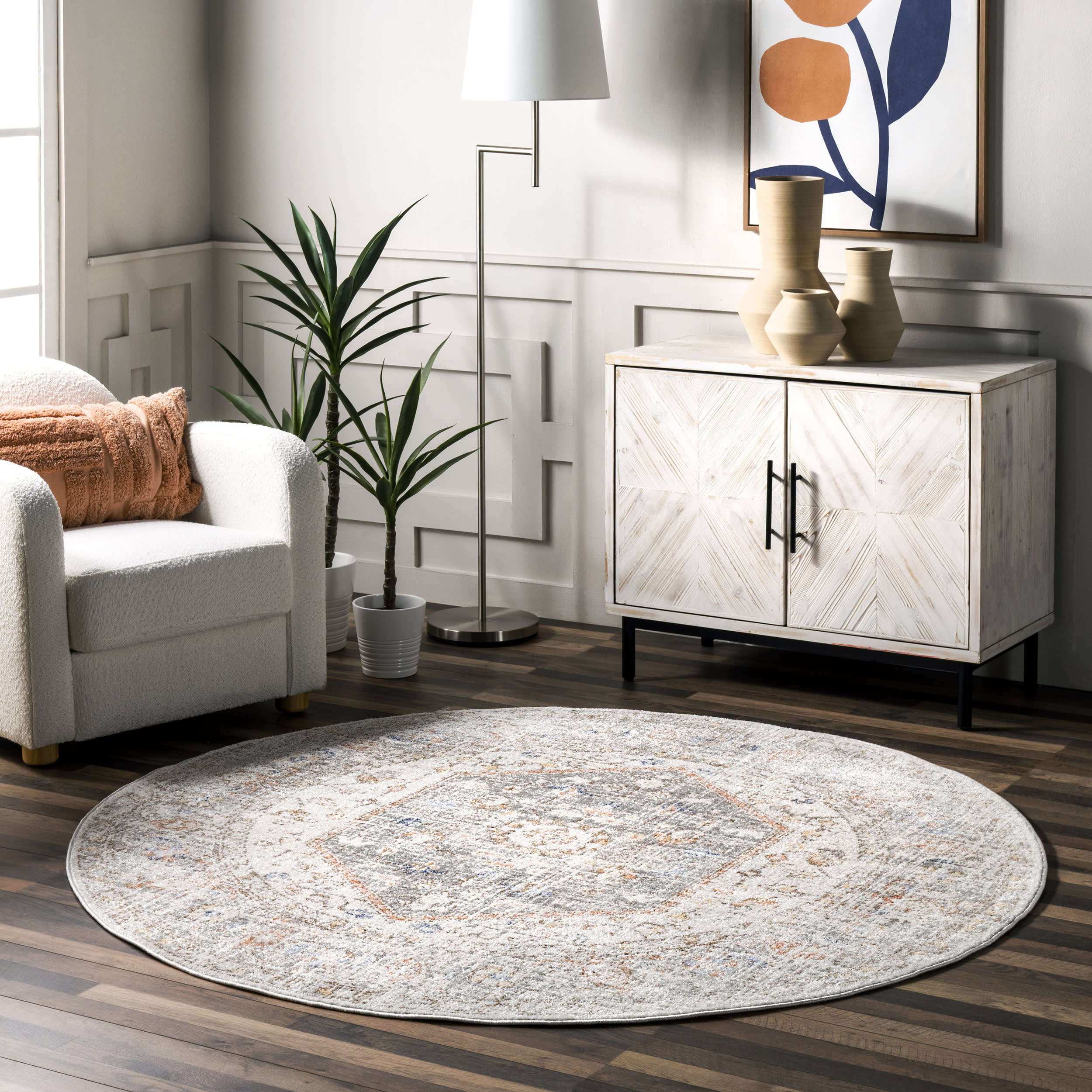 Florid Dreams Rug | Silver - Image 2