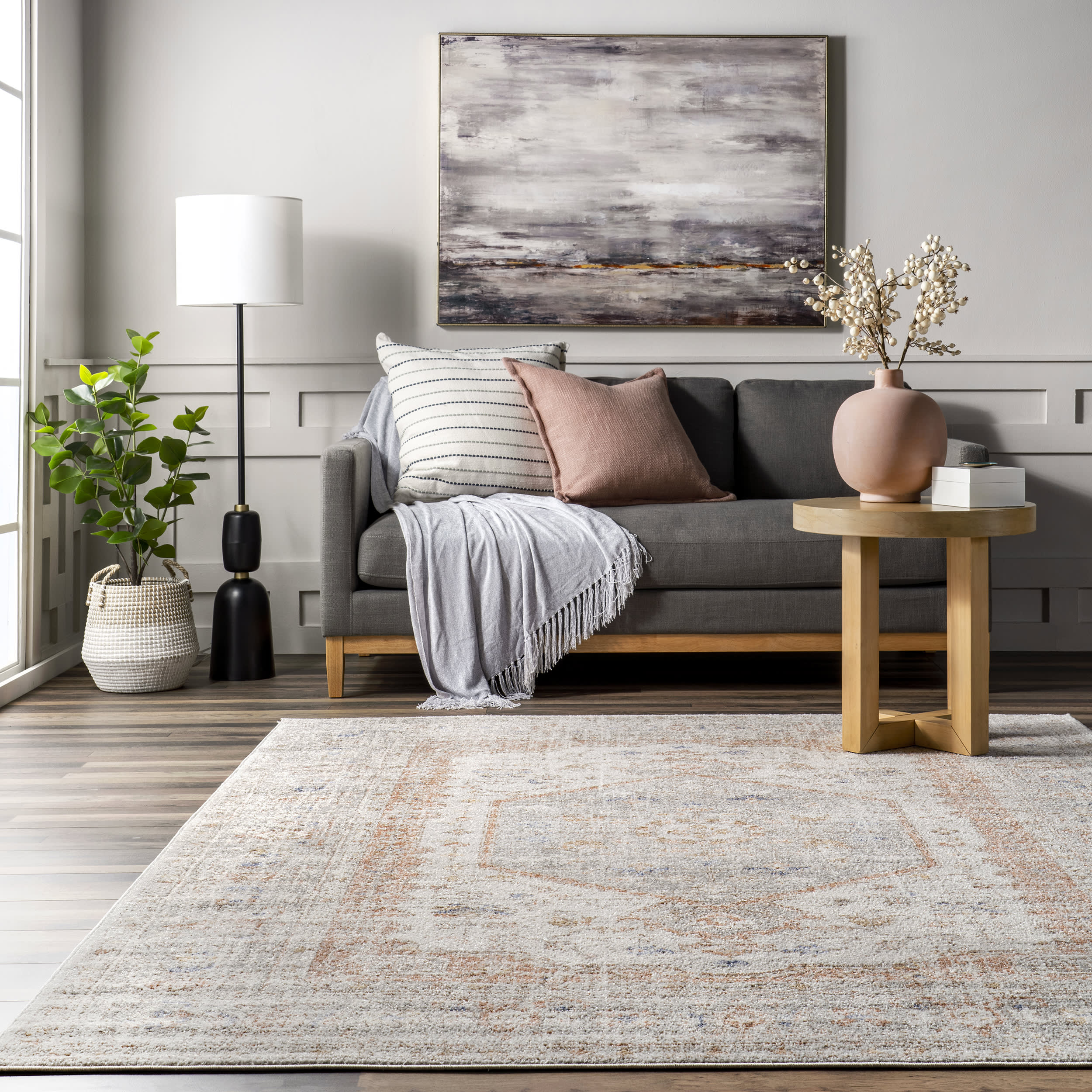 Florid Dreams Rug | Silver - Image 4