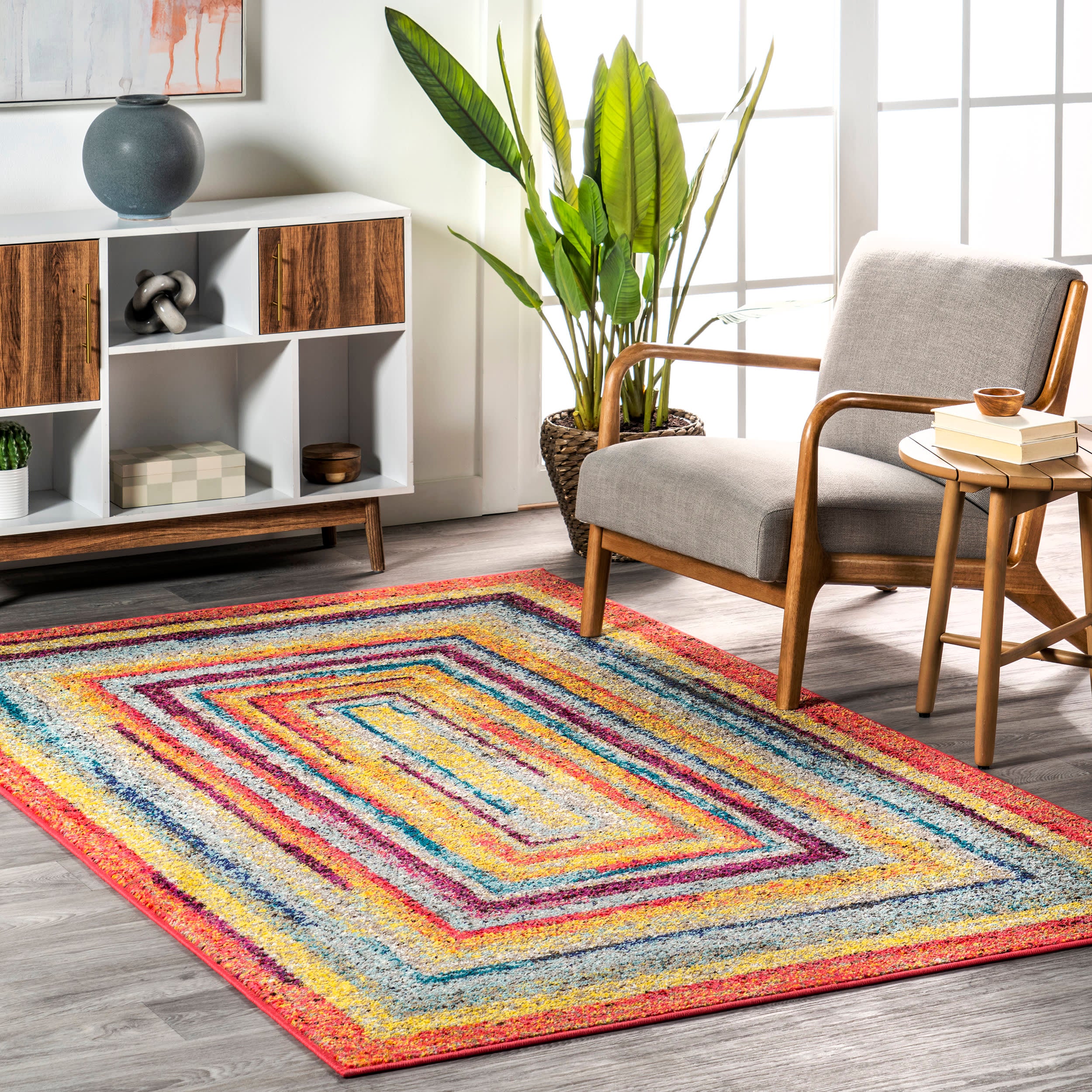 Florid Labyrinth Rug | Multicolor - Image 2