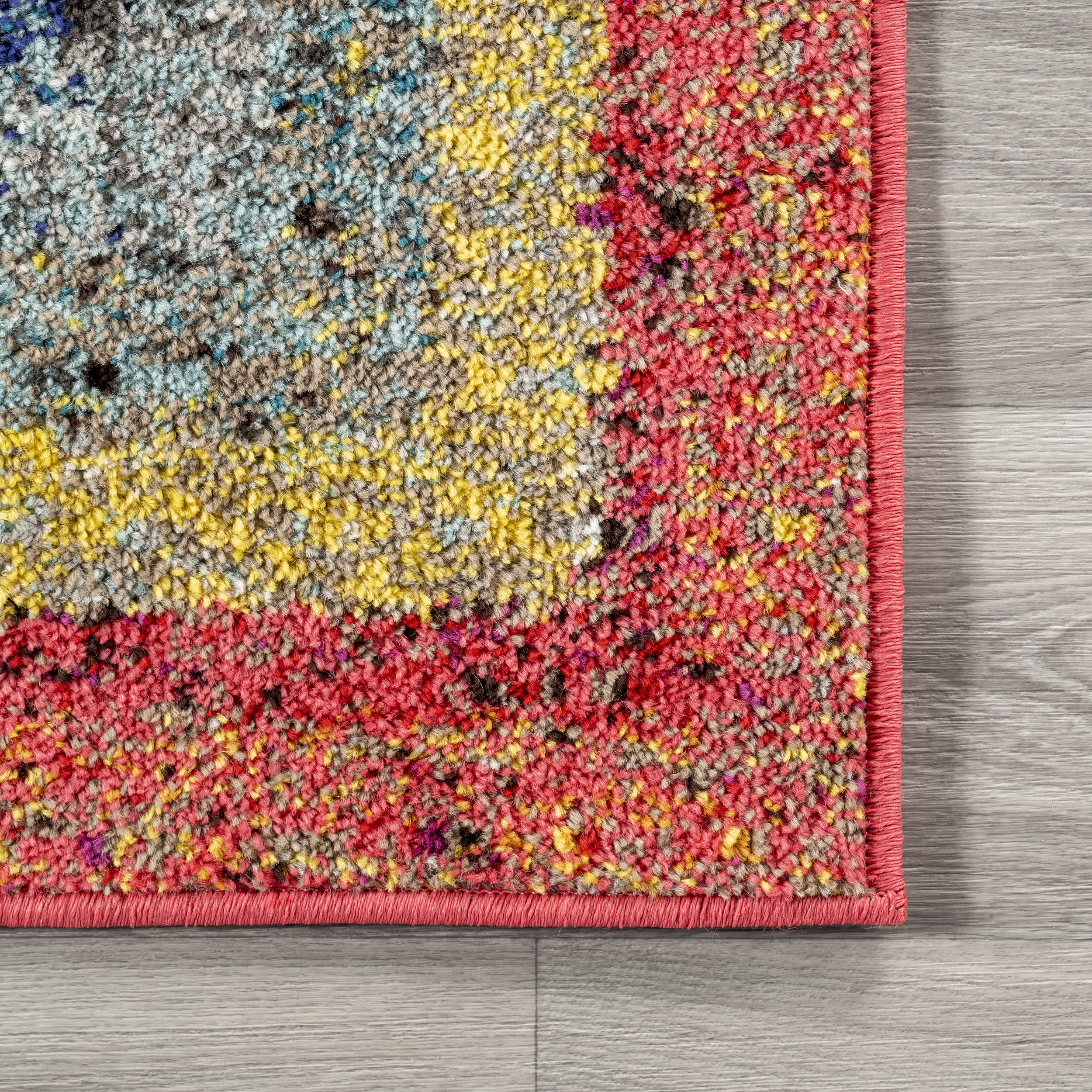 Florid Labyrinth Rug | Multicolor - Image 3