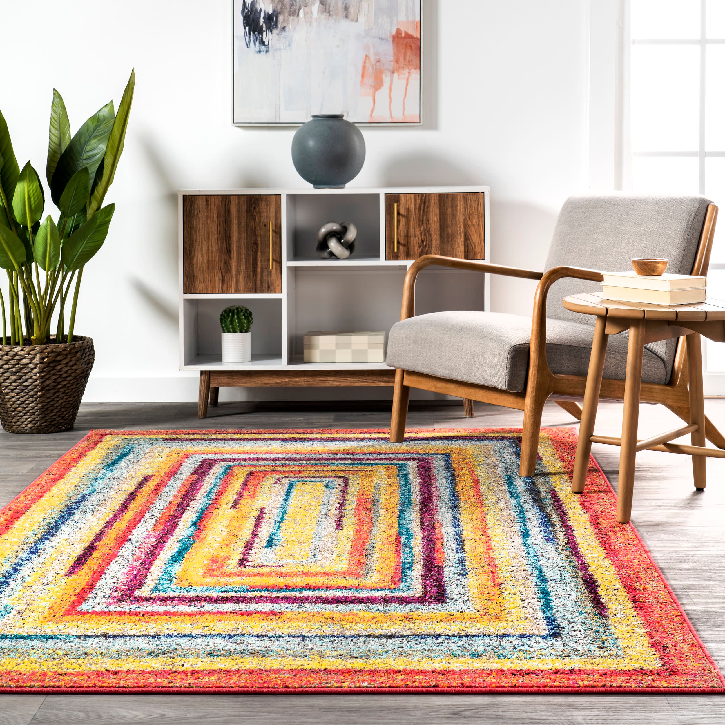 Florid Labyrinth Rug | Multicolor - Image 4