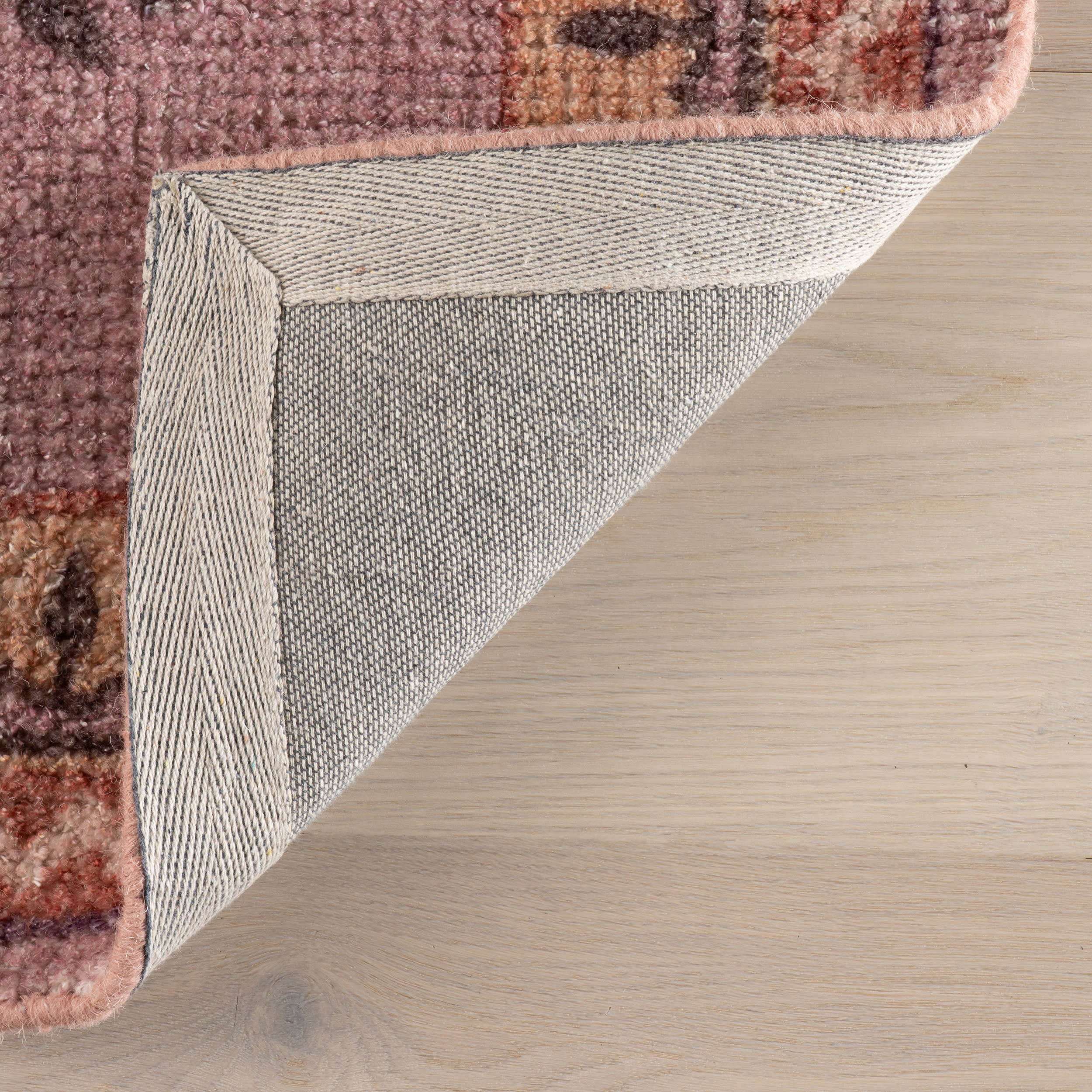 Floris Hand Tufted Floral Wool-Blend Rug | Pink - Image 8