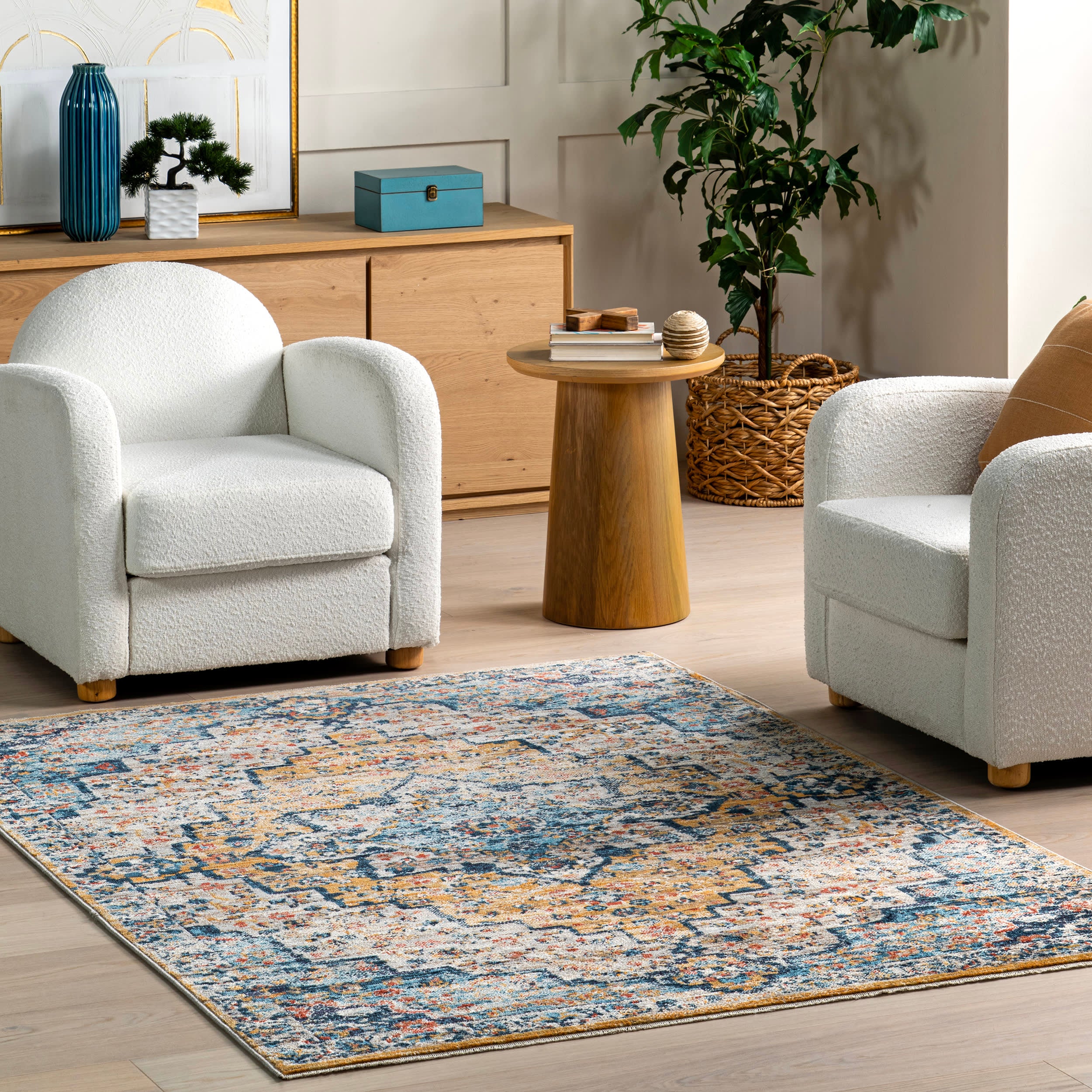 Flourishing Medallion Rug | Yellow - Image 2
