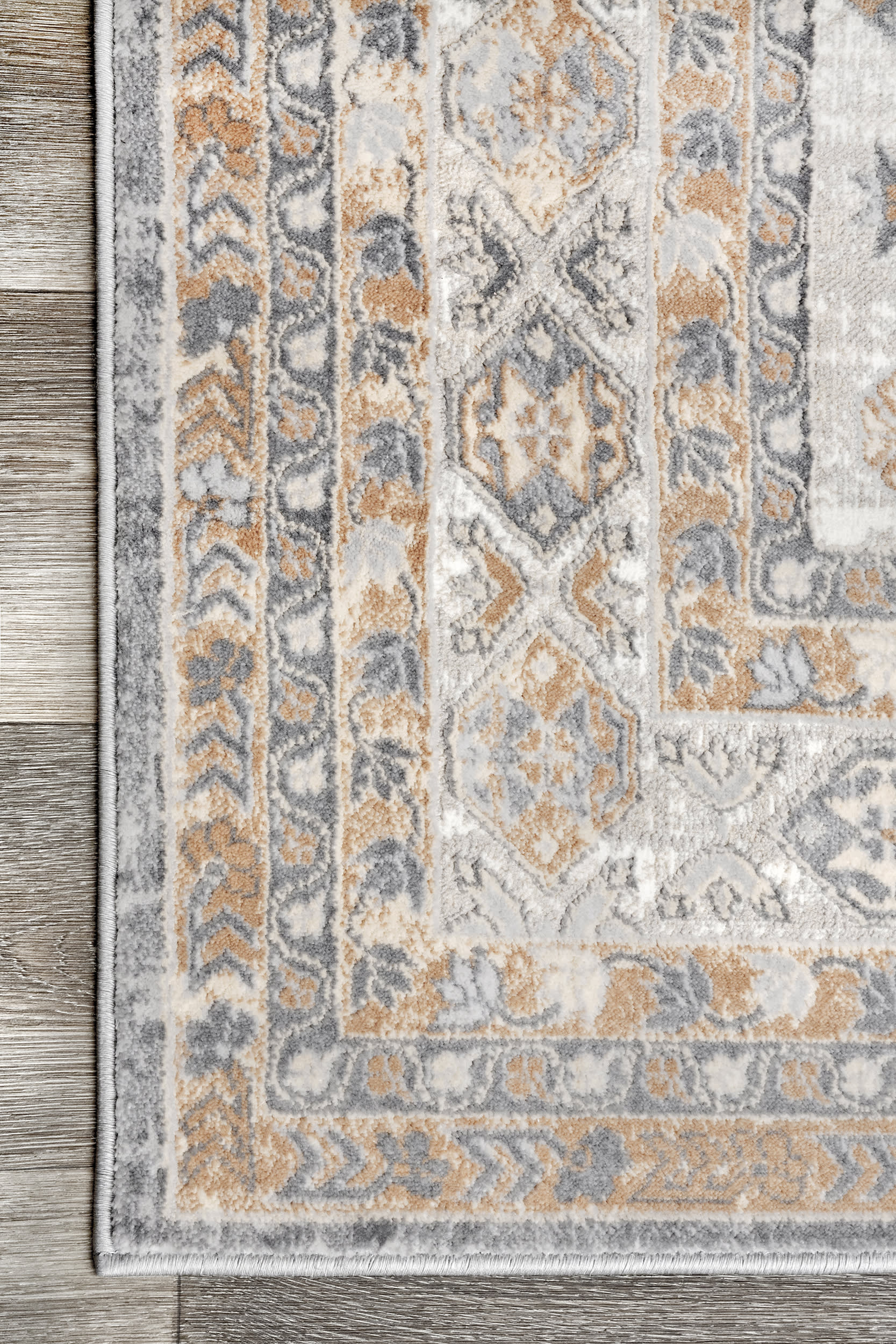 Flowery Medallion Rug | Beige - Image 3