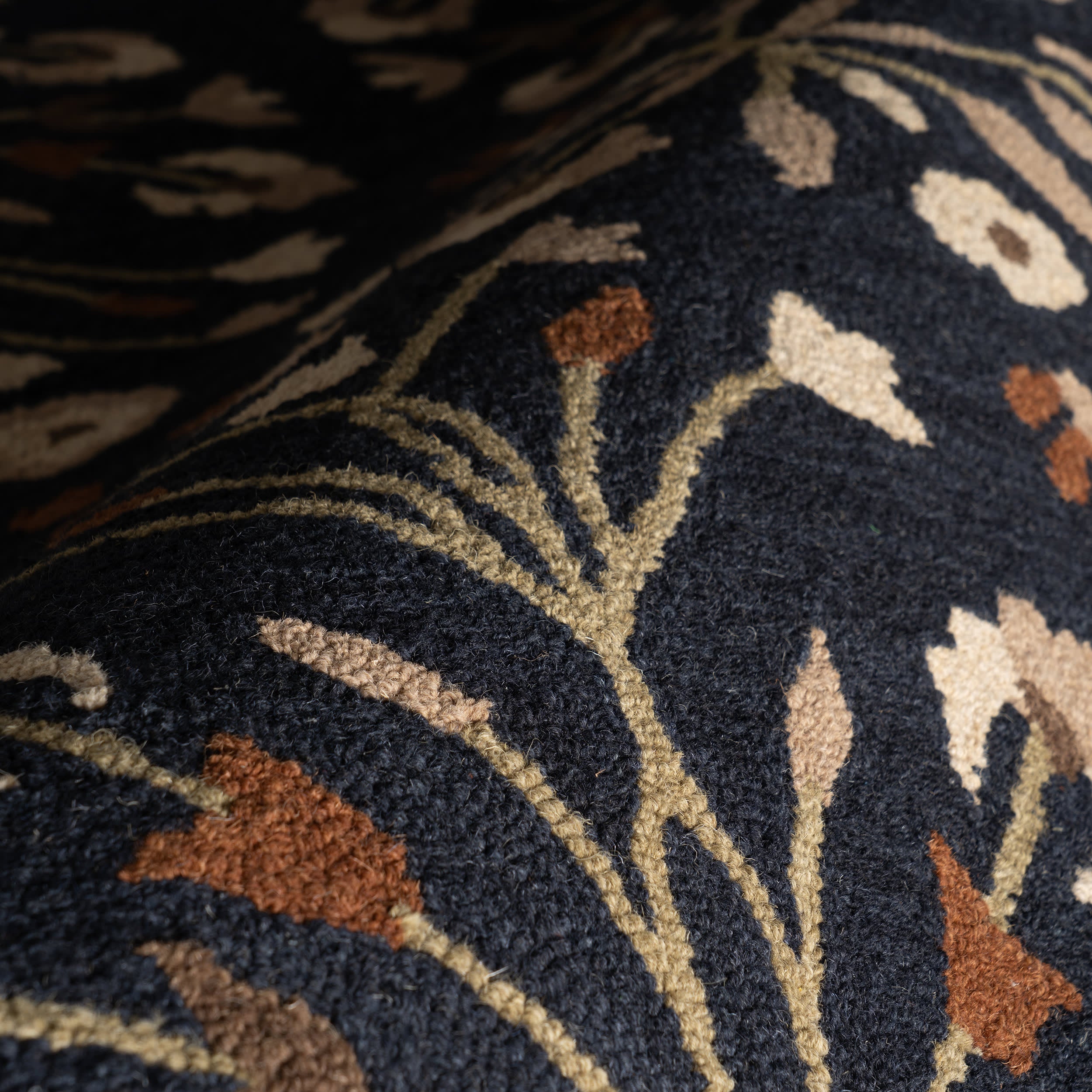 Folklore Wool Rug | Black - Image 3
