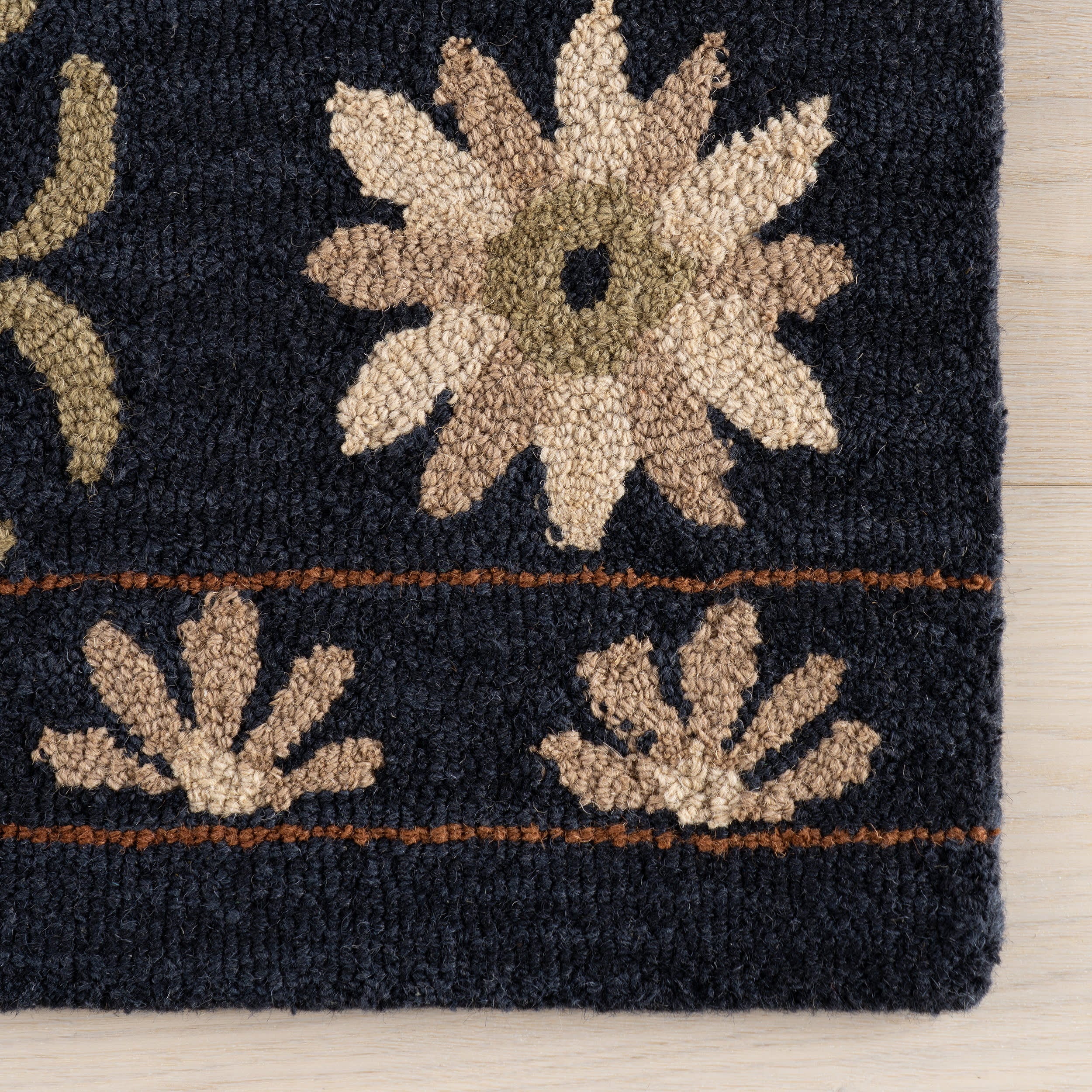 Folklore Wool Rug | Black - Image 4