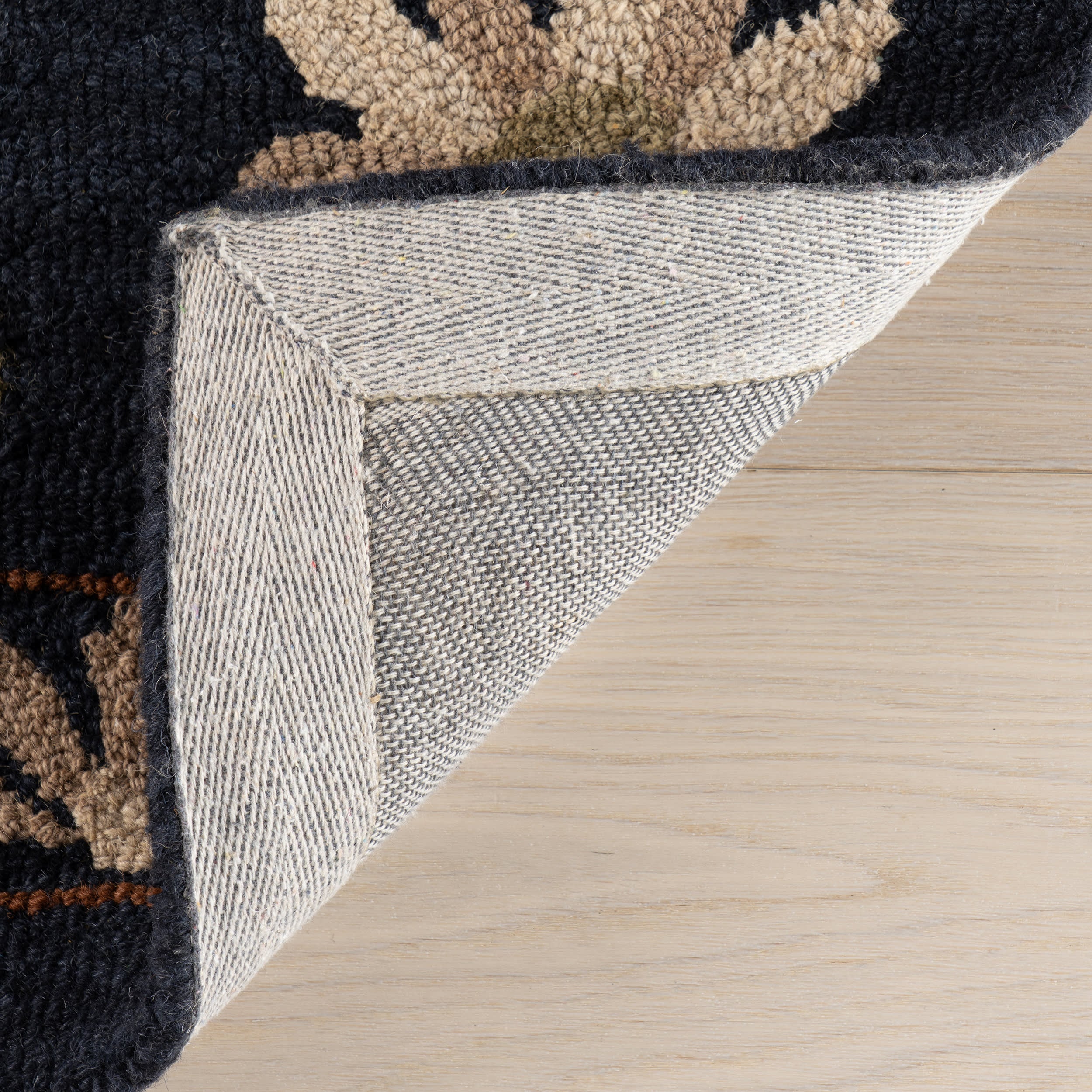 Folklore Wool Rug | Black - Image 6
