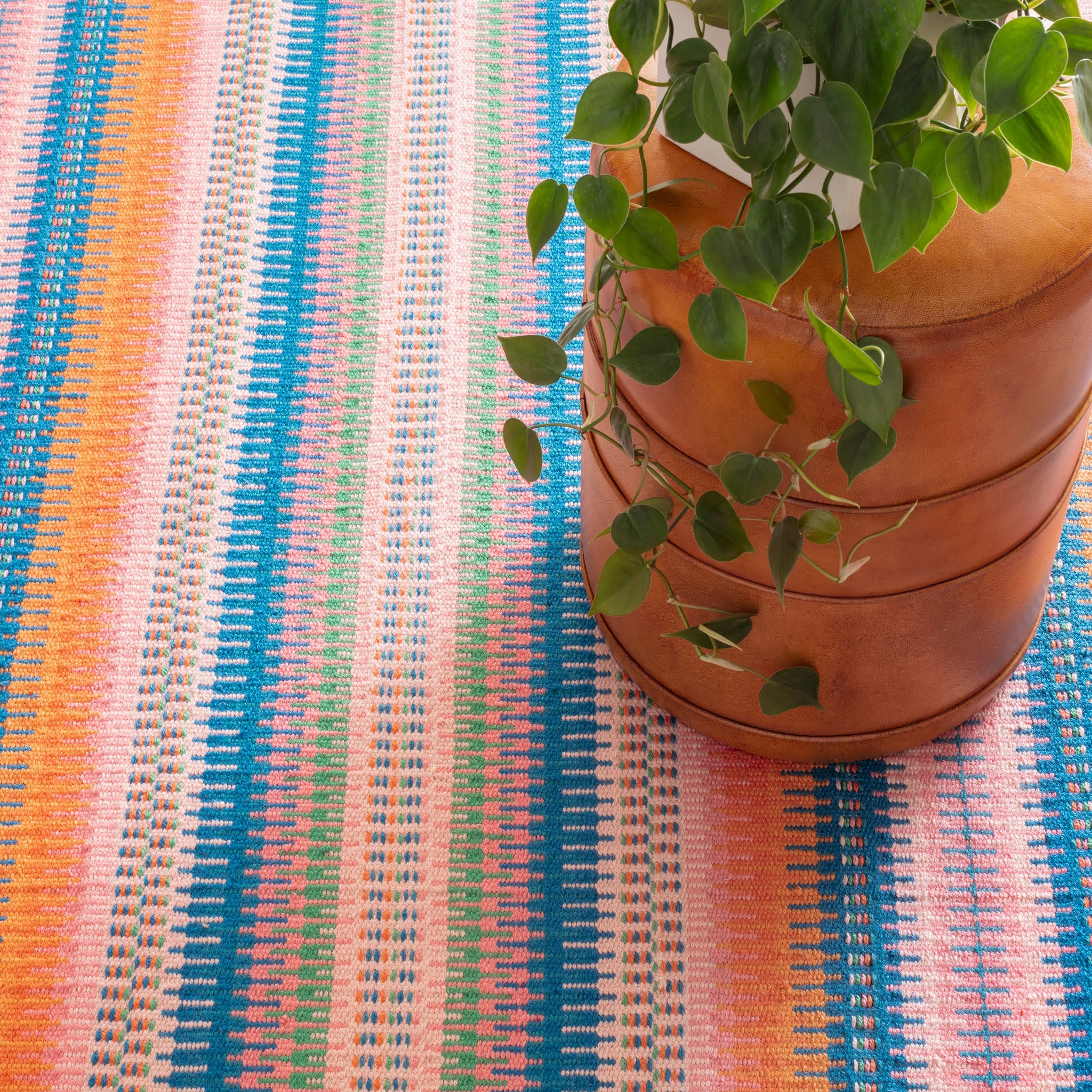 Folly Handwoven Indoor/Outdoor Rug | Multi - Image 3