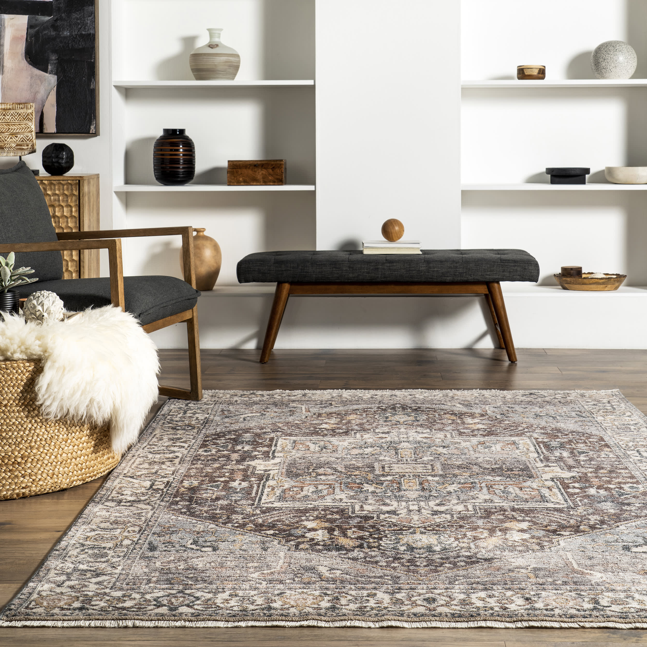 Forever Vintage Rug | Dark Grey - Image 4