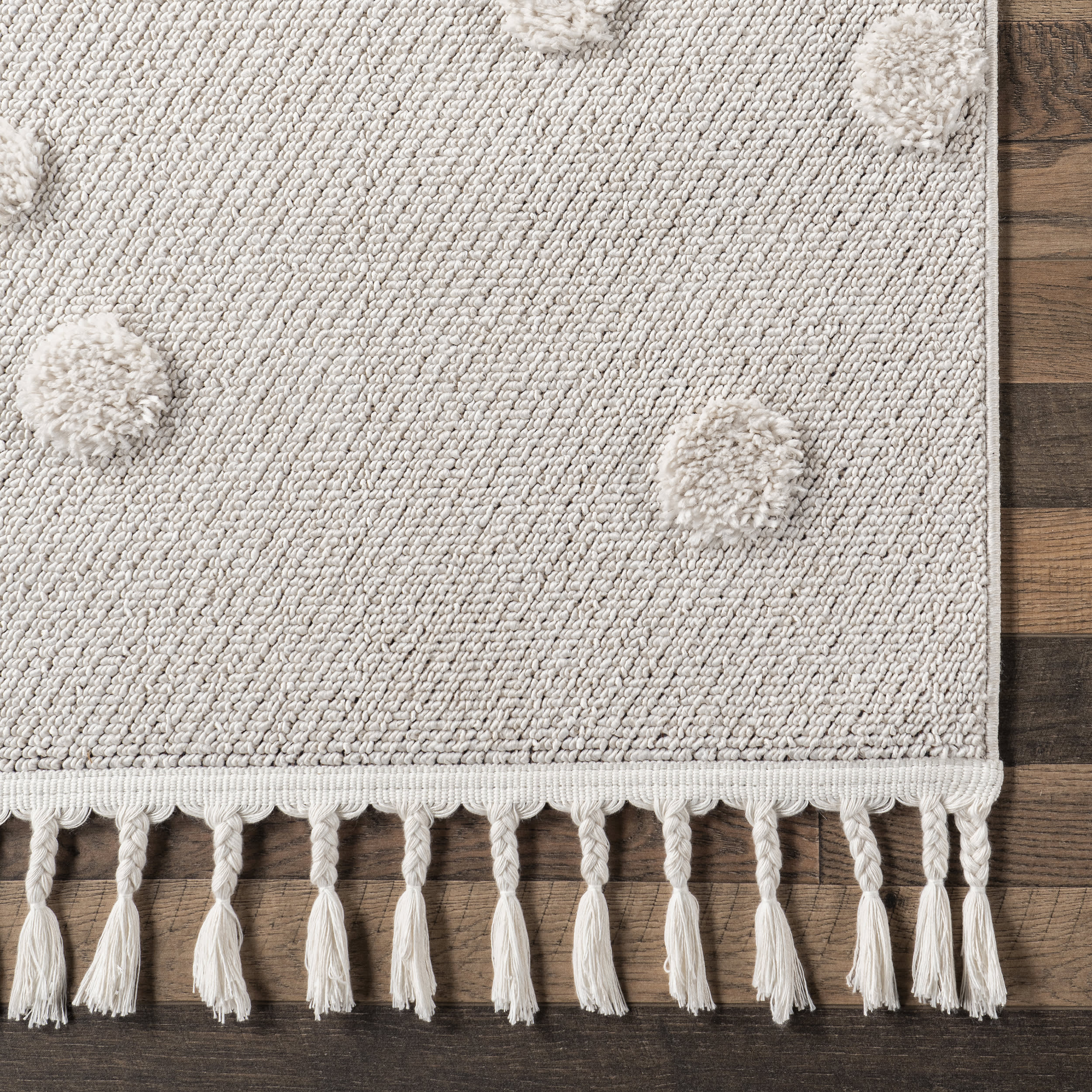 Freda Snowmen Tasseled Kids Rug | Off White - Image 3