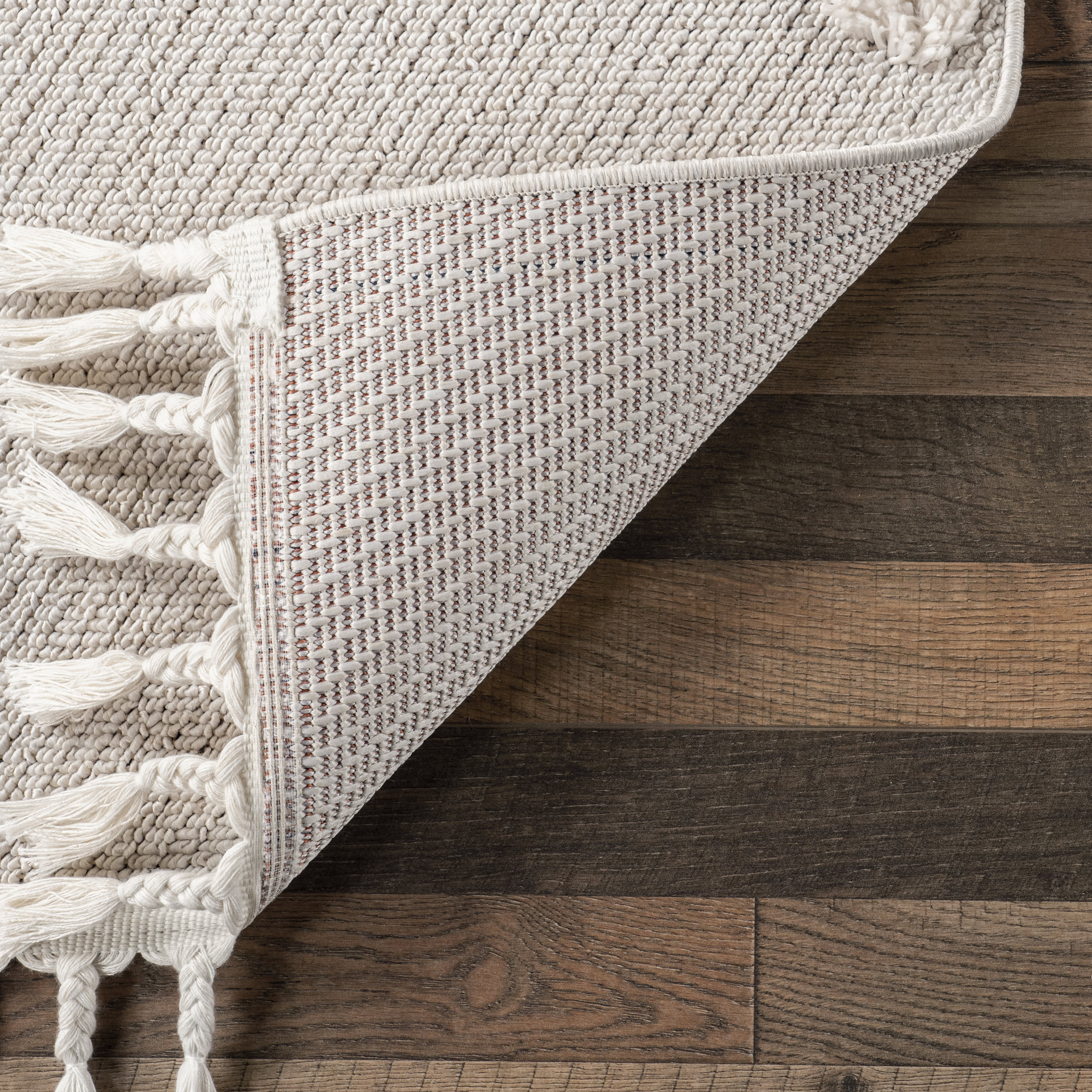 Freda Snowmen Tasseled Kids Rug | Off White - Image 5