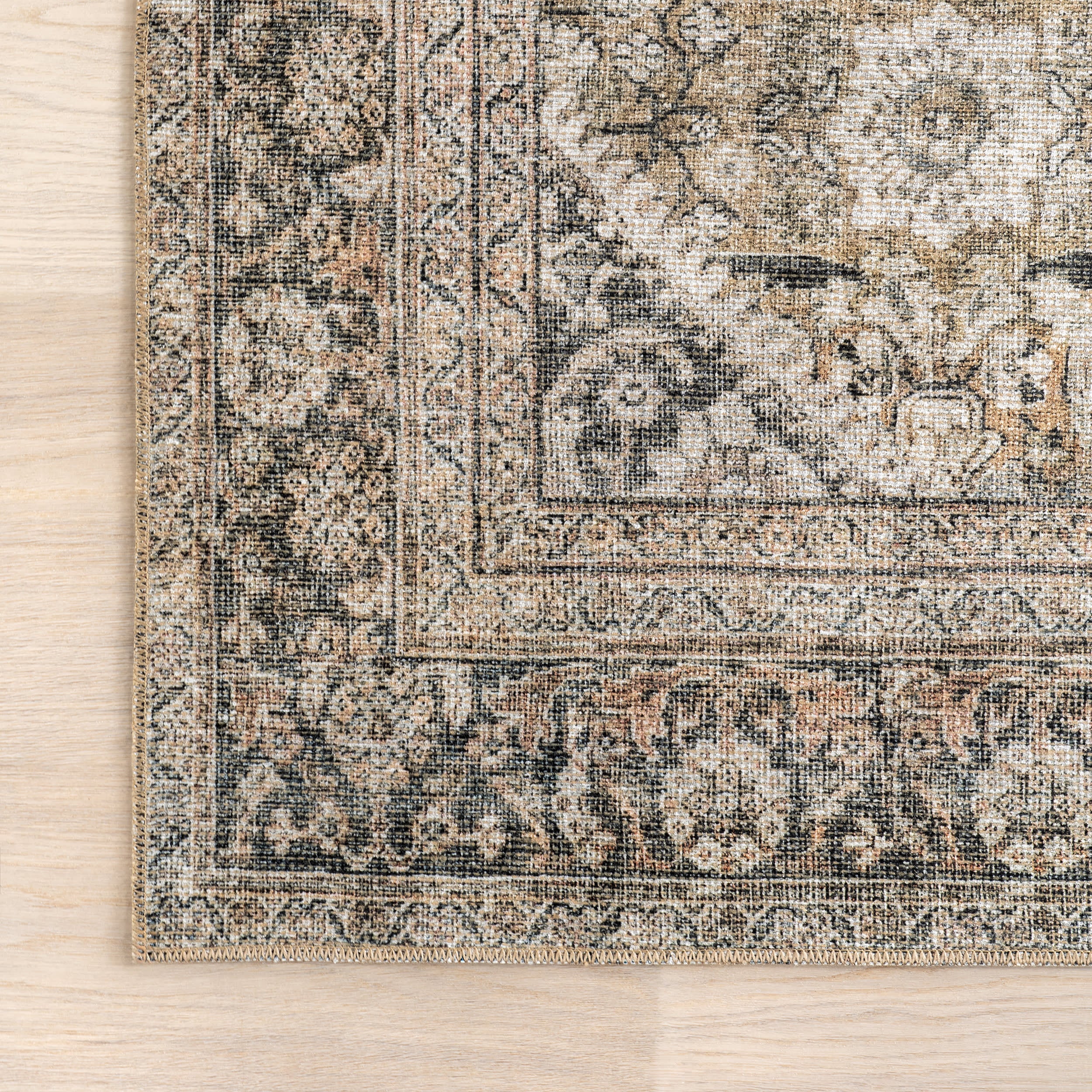 Frenchtown Antiqued Jute-Blend Rug | Dark Beige - Image 4