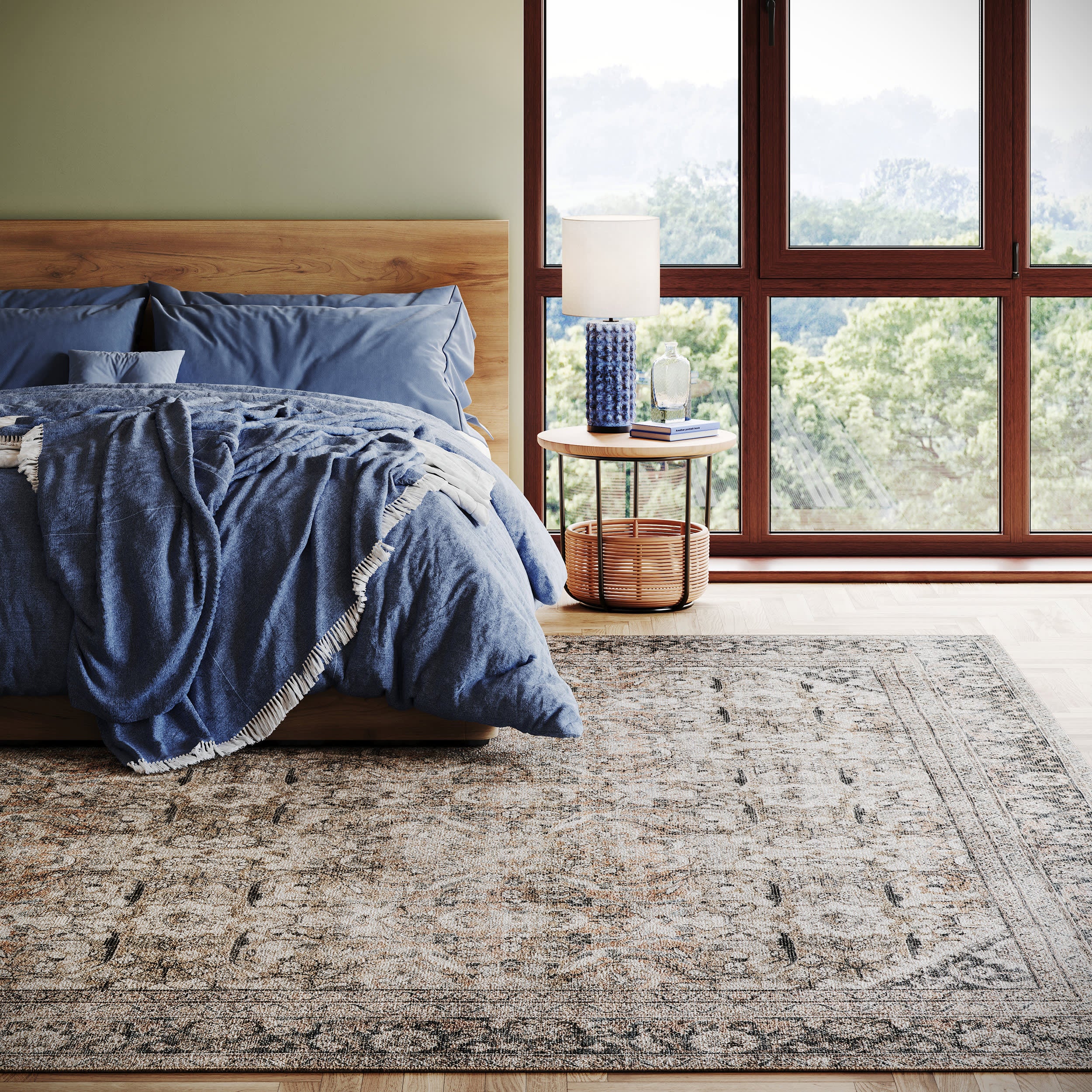 Frenchtown Antiqued Jute-Blend Rug | Dark Beige - Image 7